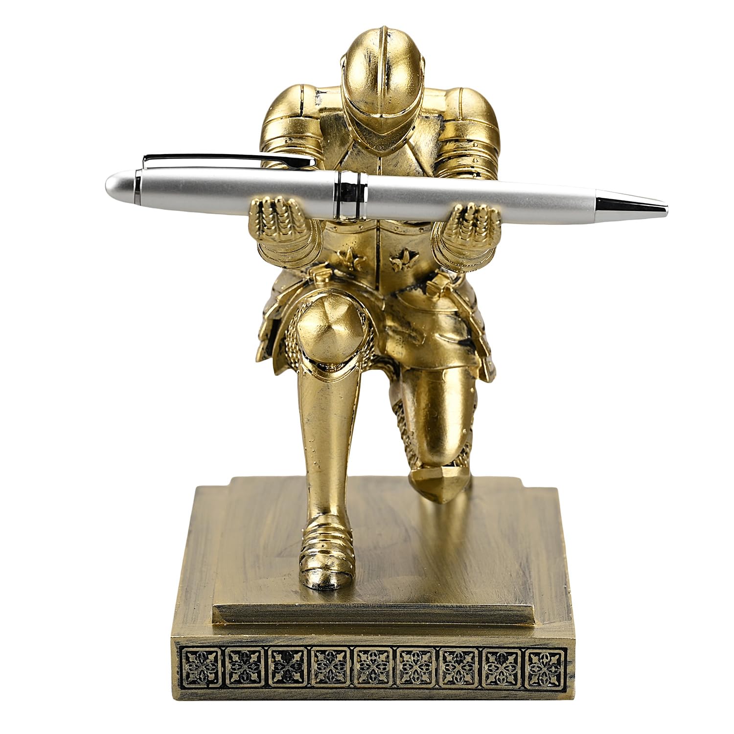 Amoysanli Knight Pen Holder Desk Organizers and Accessories as Gift Copper