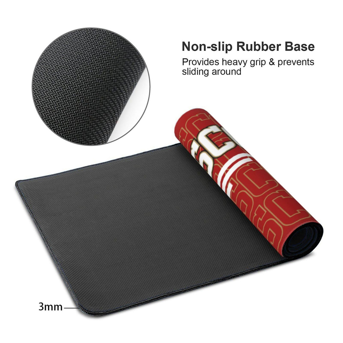 ANTKING San Francisco Mouse Pad Custom Name and Number Desk Pad for Men Women Youth Gifts