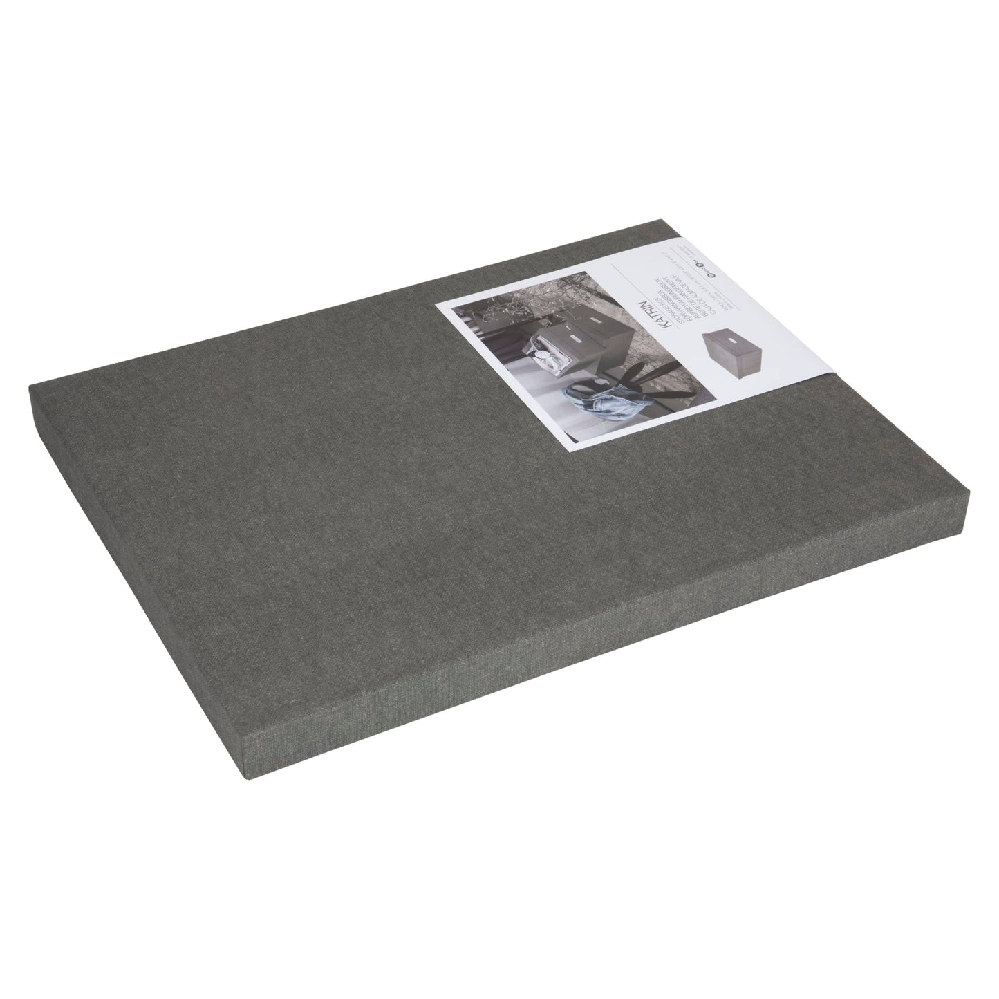 Bigso Katrin KD Collapsible Storage Box with Labelframe for Easy Identification - Simple Assembly