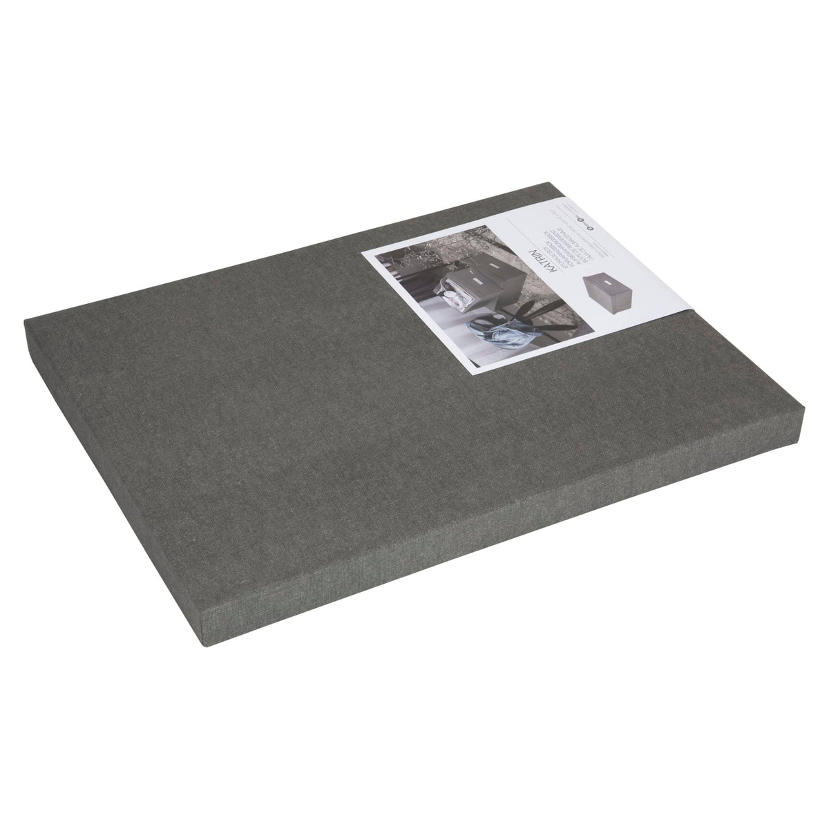 Bigso Katrin KD Collapsible Storage Box with Labelframe for Easy Identification - Simple Assembly