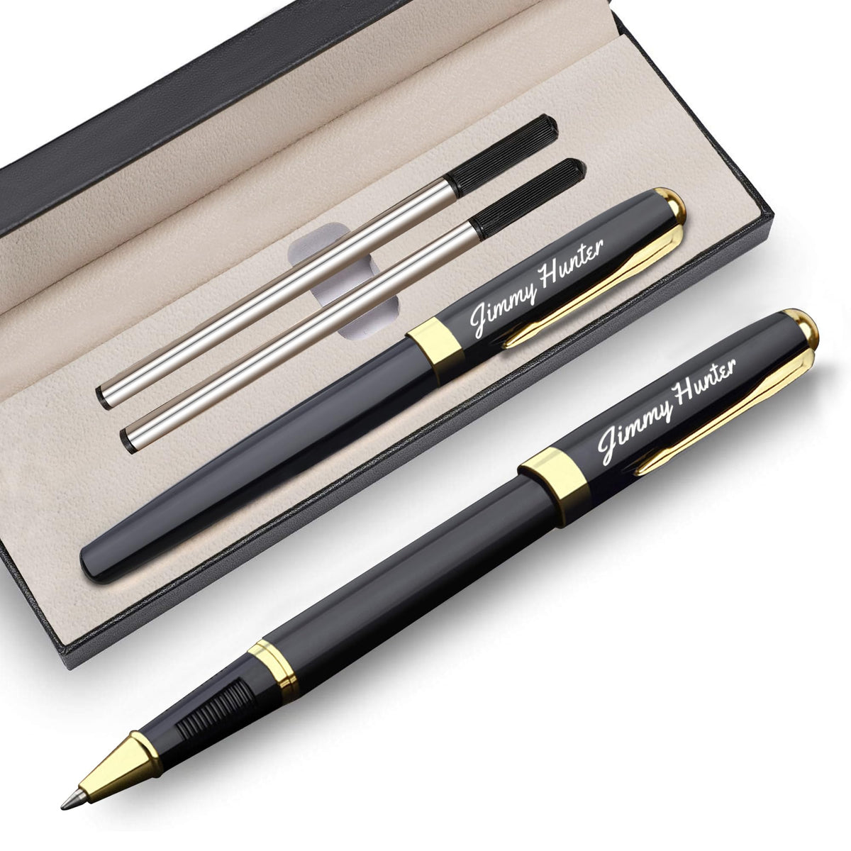 EDSG Personalized Pens Engraving Pen Custom Ballpoint Pens with Refillable Thank You Teacher