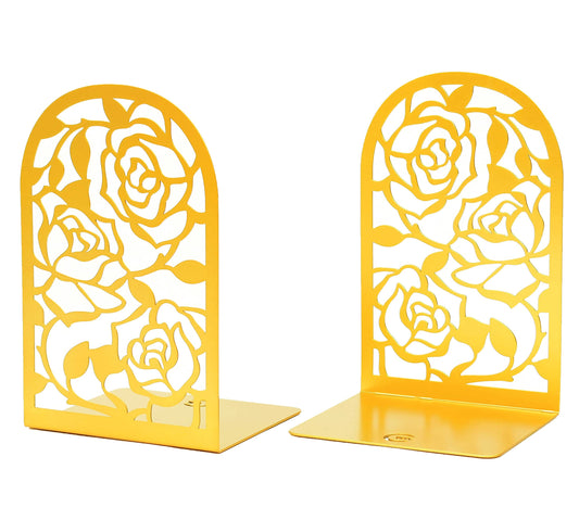 CNK Premium Book Ends for Shelves, Metal Stopper for Home Office Heavy Books, Shelf Holder, Home