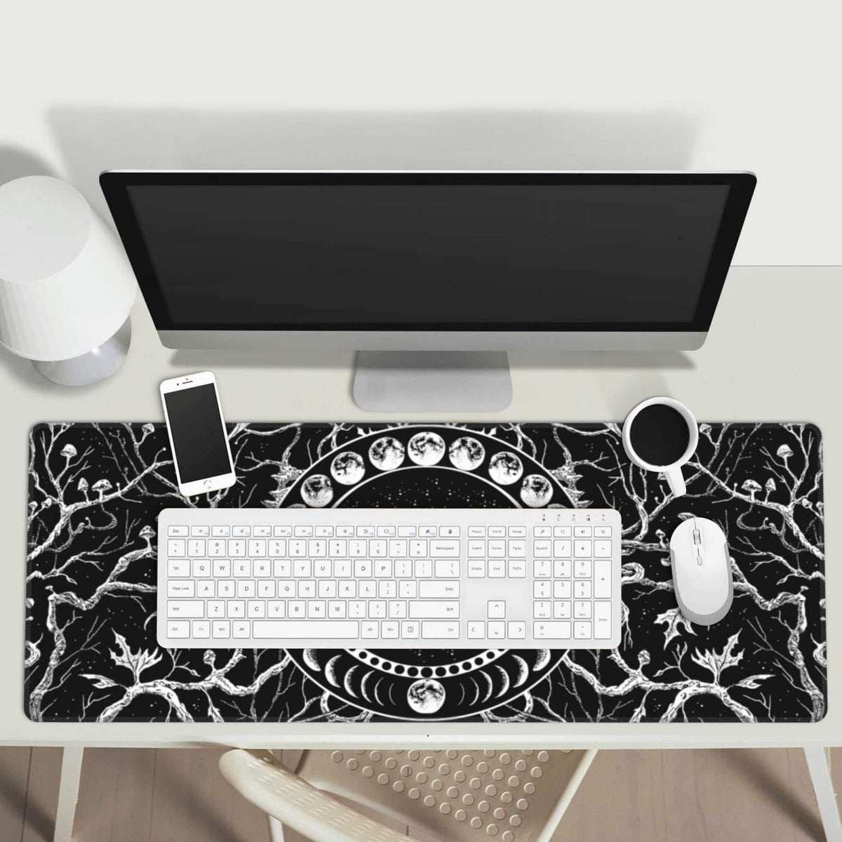 Sigouyinei Extra Large Desk Pad 31.5x12in Office Gaming Non-Slip Mouse Pad