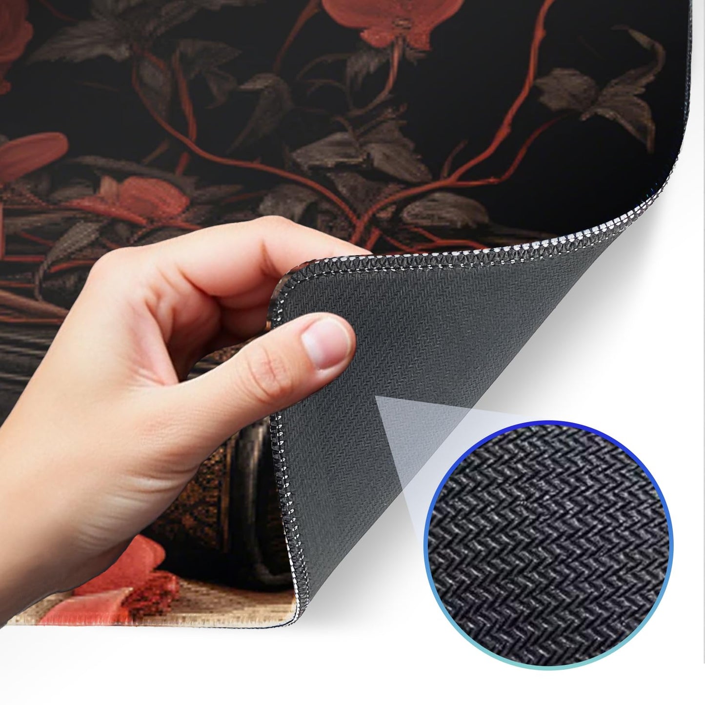 Opiuoezi Mouse Pad, Premium Textured Waterproof Gaming Mouse Pad with Non-Slip Rubber Base, Large