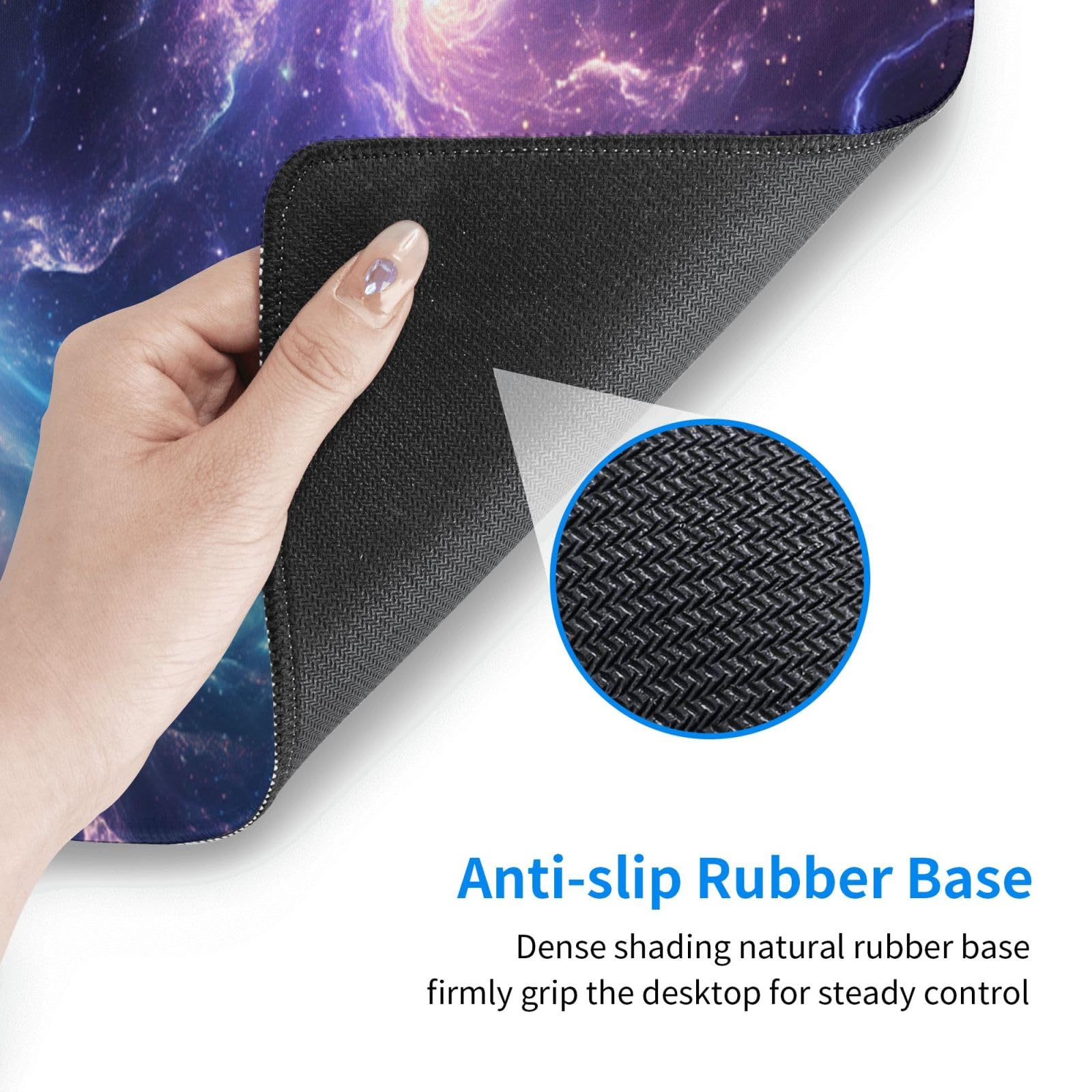 Gaming Mouse Pad Desk Pad,Extended Big Mouse Pad,31.5x11.8 Inch Long Computer Keyboard Mouse Mat