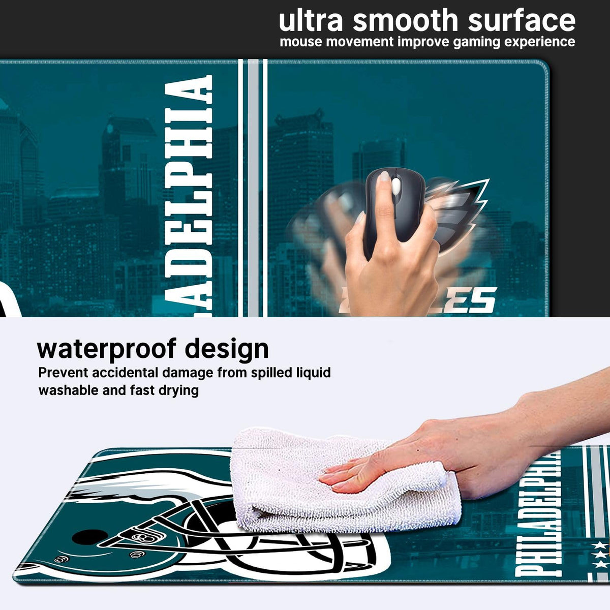 Large Stitched Edges Gaming Mouse Pad,31.5 X 13.8 Inch Mousepad for Laptop Computer Desktop