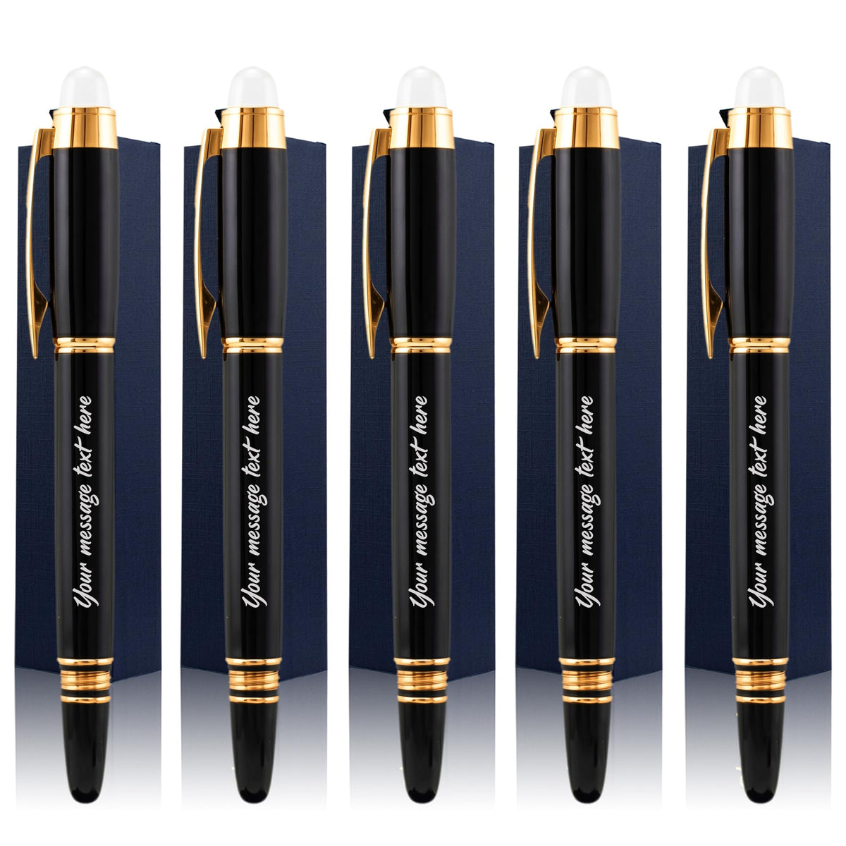 Ancolo Personalized Luxury Roller Pens - Custom Your Name or Message on pen