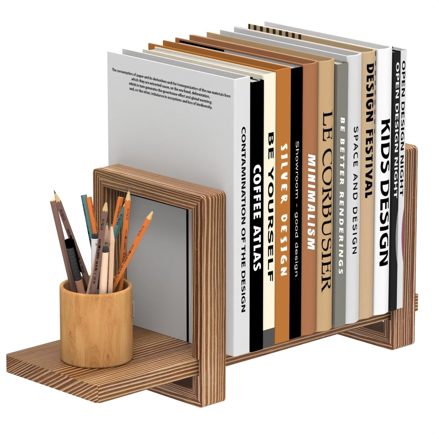 Adjustable Desktop Bookshelf Wooden Table Top Bookshelf Retro Mini Book Shelf Desk Organizer