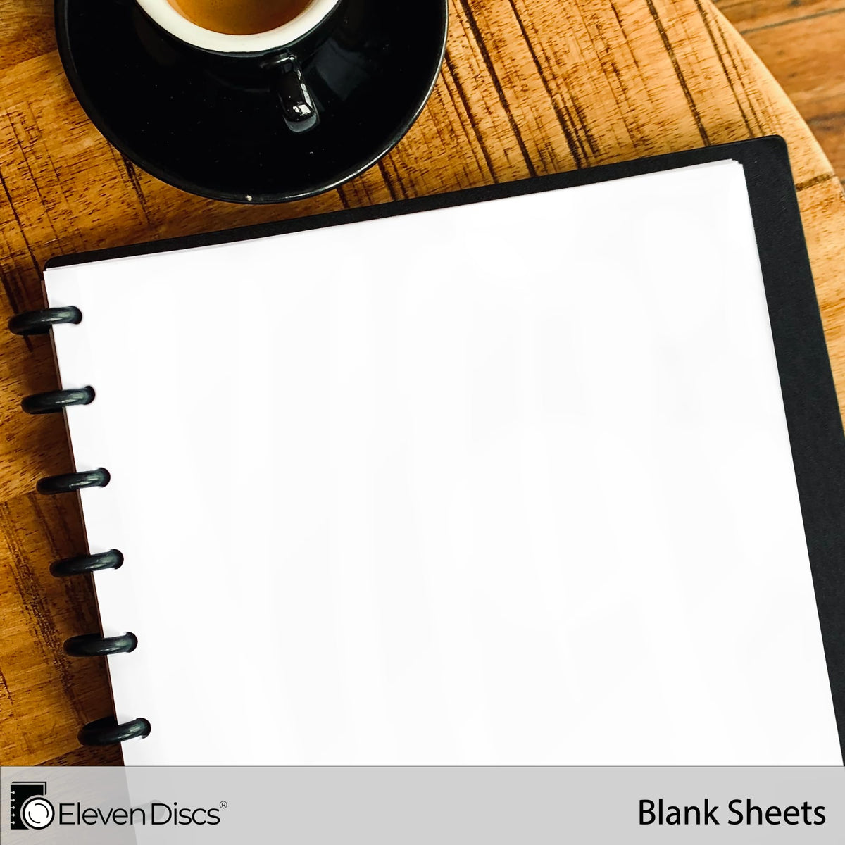 Eleven Discs Discbound Paper, Letter Size Blank Sheets - Premium 120gsm Heavyweight Notebook &
