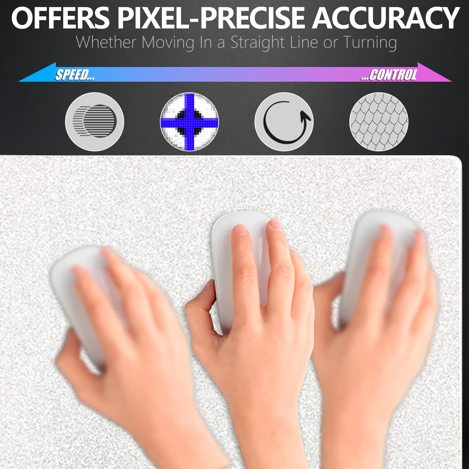 X-Raypad Aqua Control 2 Gaming Mouse Pad, Ultra-High Precision Mouse Pad with Perfect Speed and