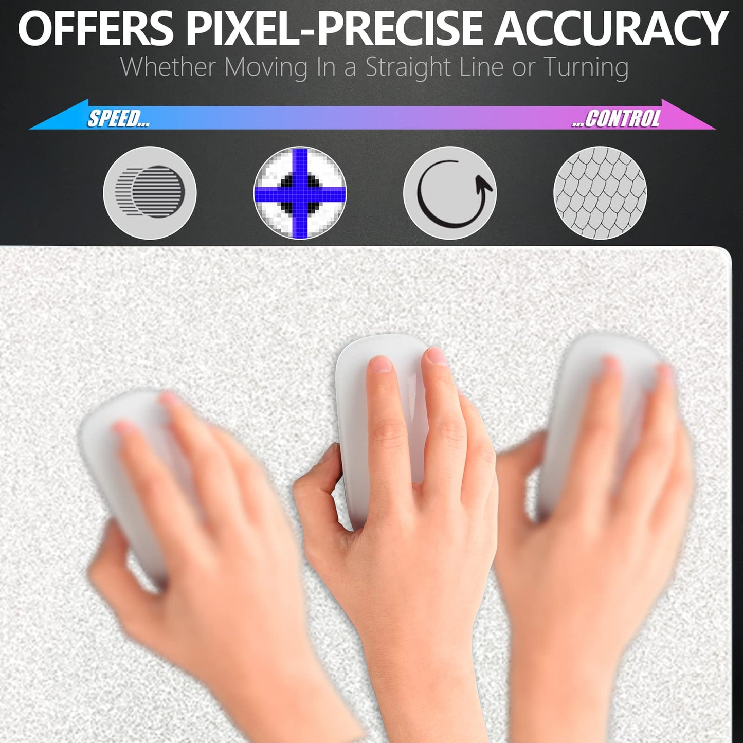 X-Raypad Aqua Control 2 Gaming Mouse Pad, Ultra-High Precision Mouse Pad with Perfect Speed and
