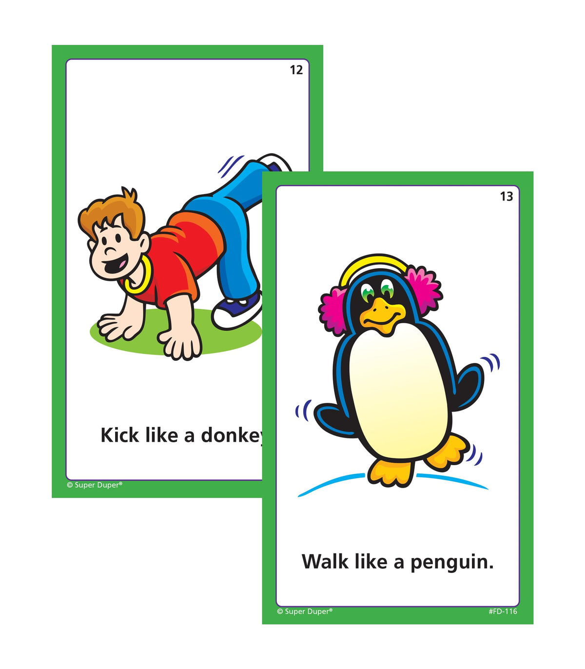 Super Duper Publications | Move Your Body Fun Deck | Occupational Therapy Flash Cards | Educational