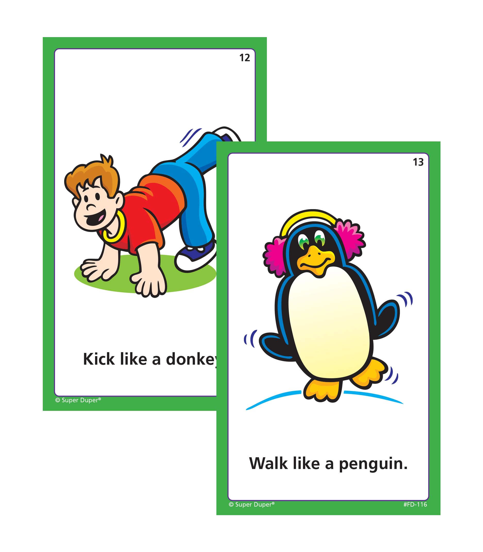 Super Duper Publications | Move Your Body Fun Deck | Occupational Therapy Flash Cards | Educational