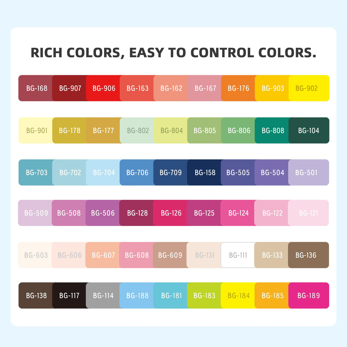 languo 54 Colors Acrylic Gel Pens for Coloring, 1mm Bullet Tip Colored Pens