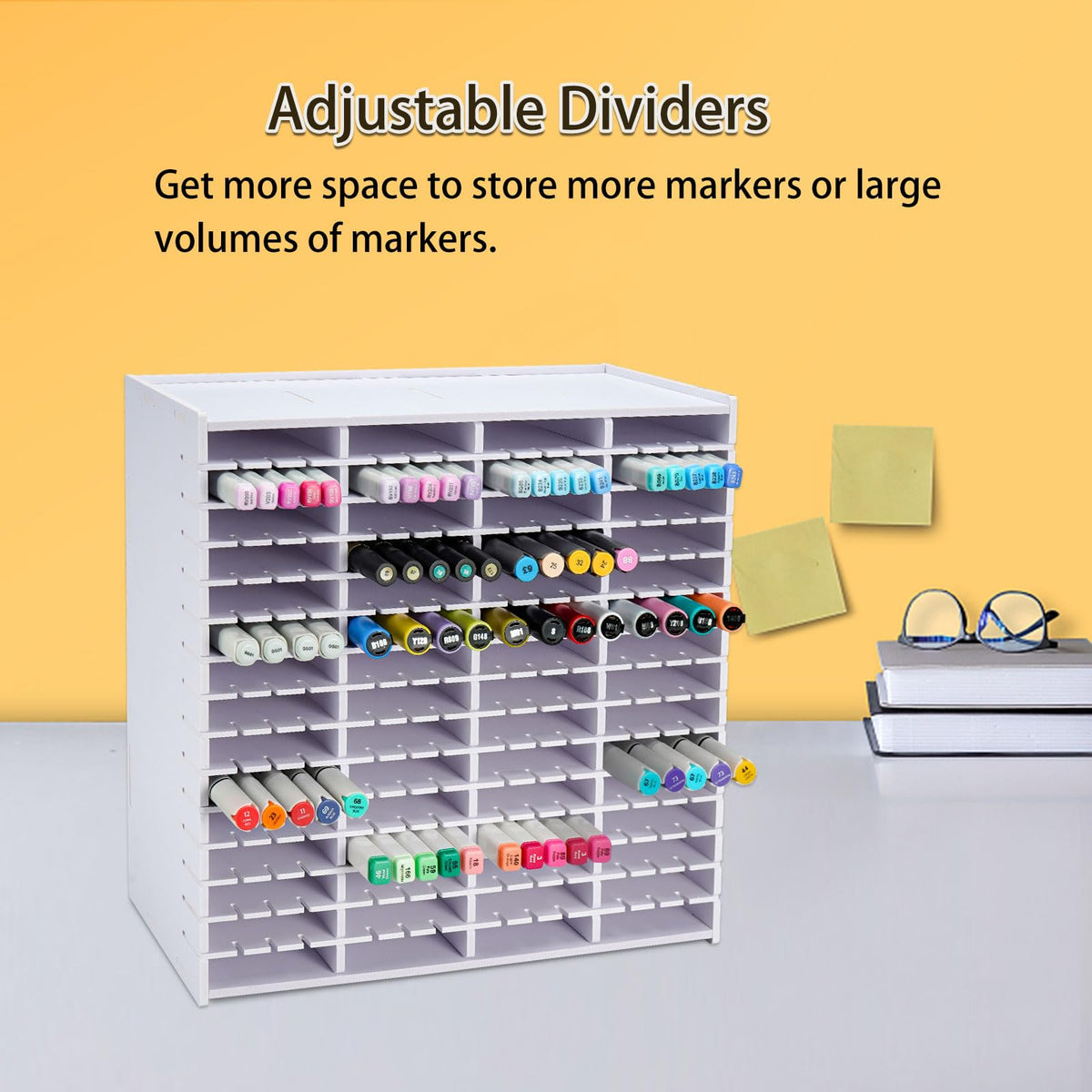 SANFURNEY Marker Pen Organizer Holder for 240 Markers