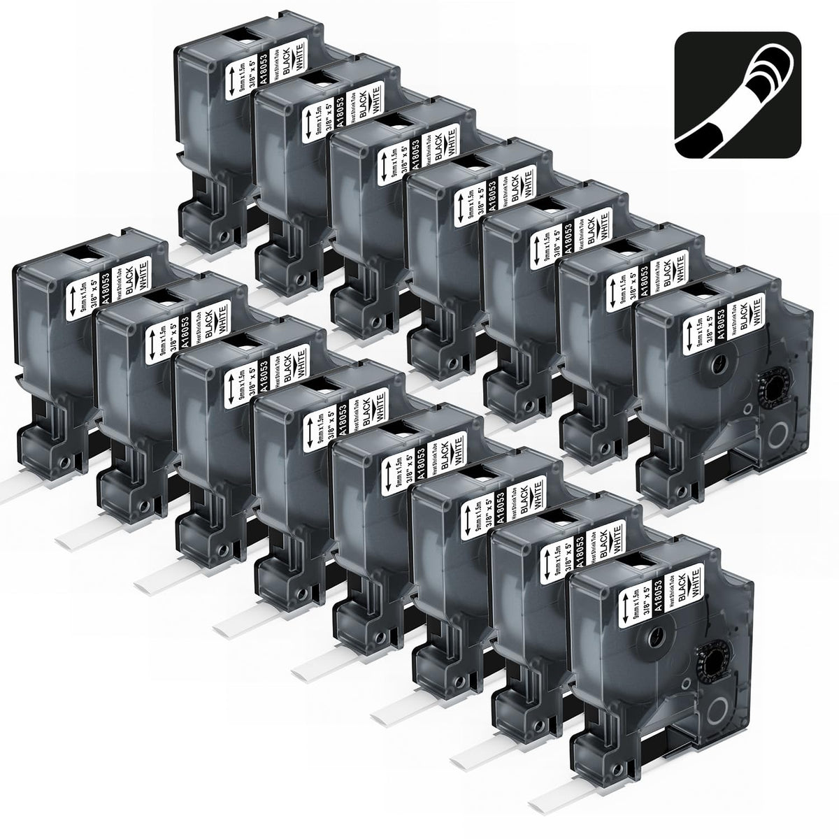 Aonomi 15-Pack A18053 Rhino Heat Shrink Tube 3/8"