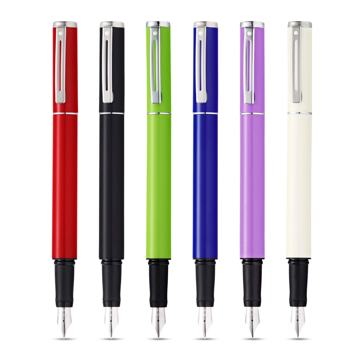 Sheaffer Pop Glossy Lime Green Fountain Pen with Chrome Trim and Medium Nib