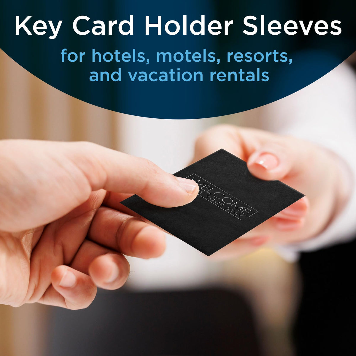 Guardian Key Card Holder Sleeves, Pack of 500 Small Envelopes for Hotel Key Cards, Gift Cards