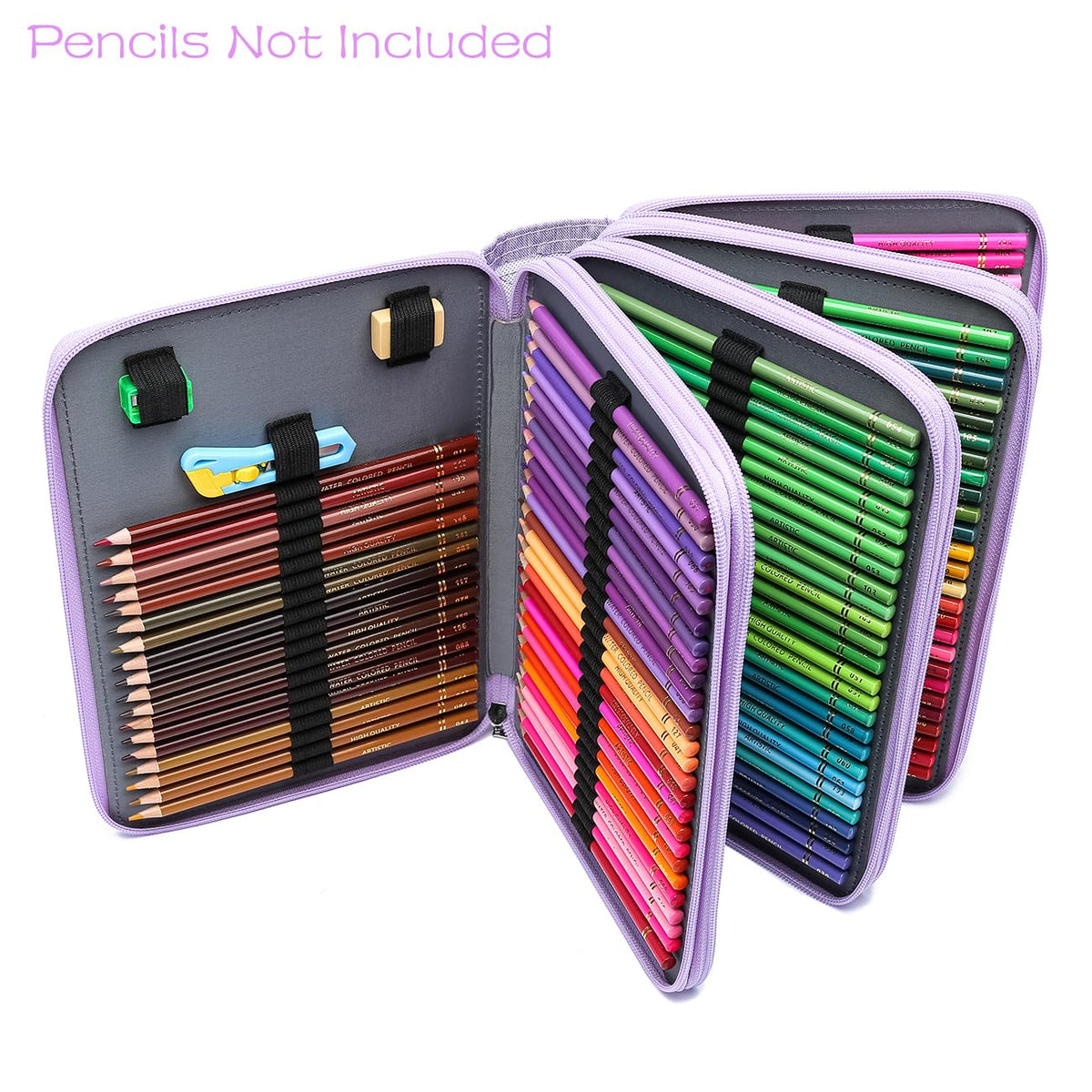 YOUNGCOL 200 Slots Colored Pencil Case Holder Large Capacity Color pencil organizer Storage