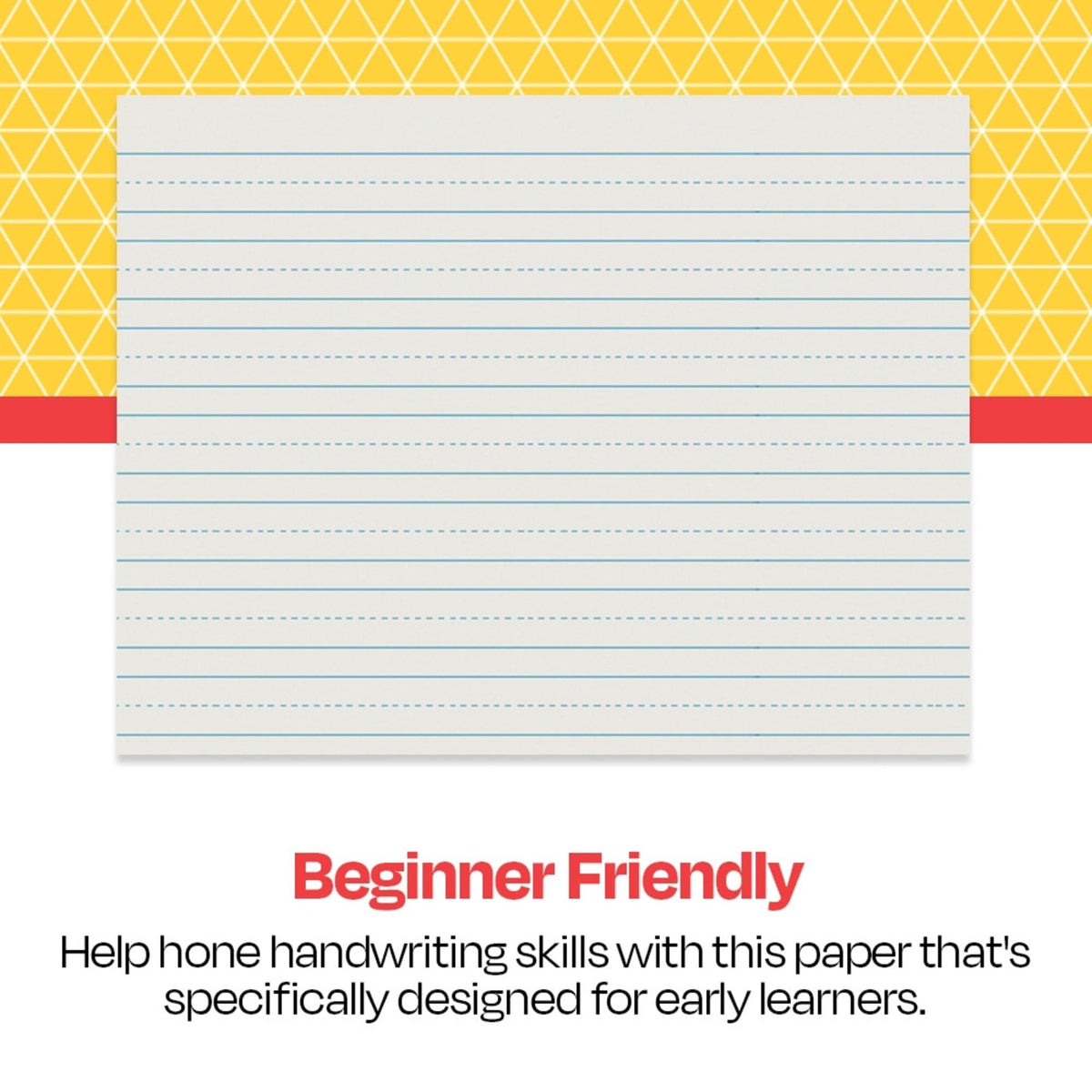 School Smart - 85350 Skip-A-Line Ruled Writing Paper, 3/4 Inch Ruled Long Way, 10-1/2 x 8 Inches