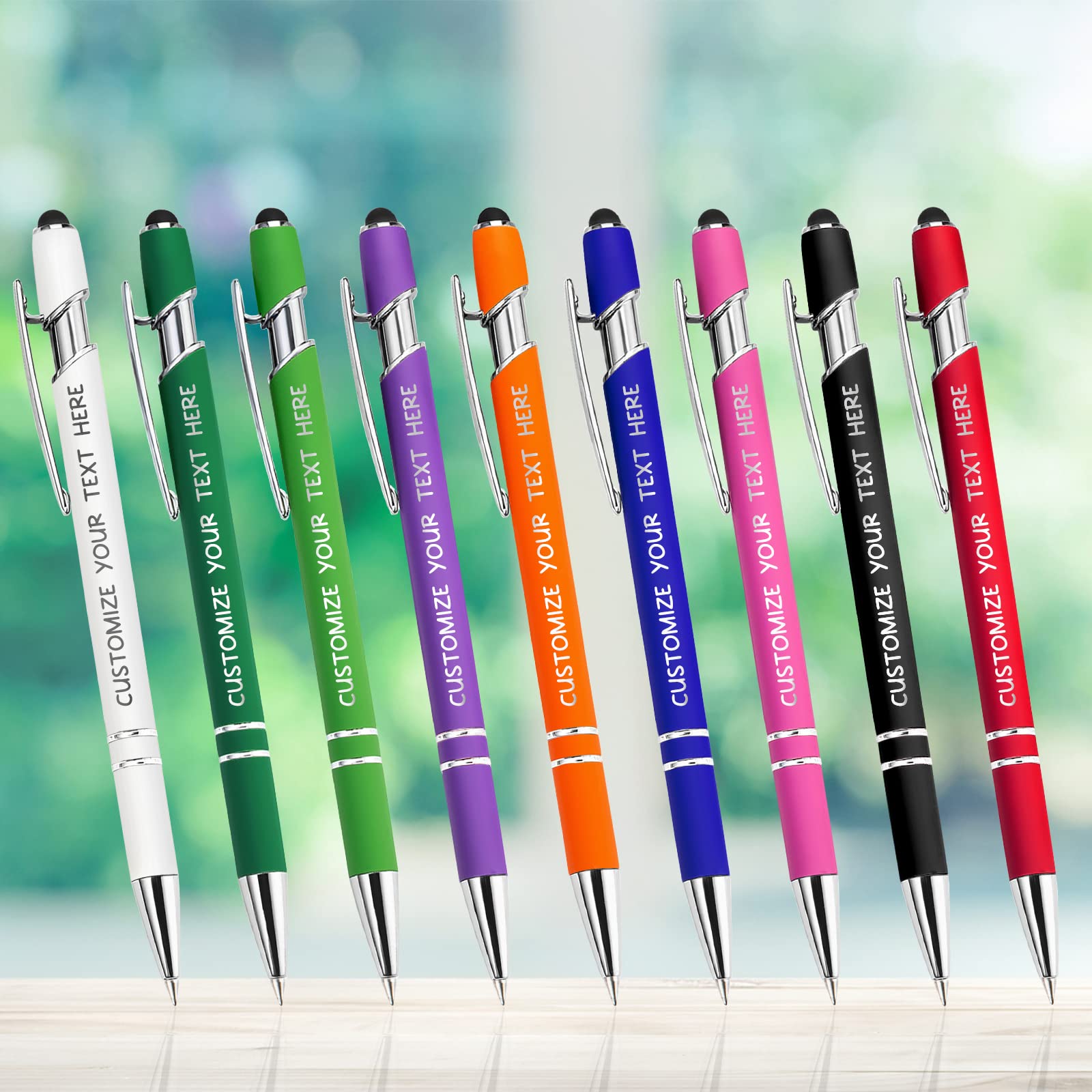 Westpearl Personalized Pen24pcs Bulk,Custom Ballpoint Pens with Engraved Business Name Message