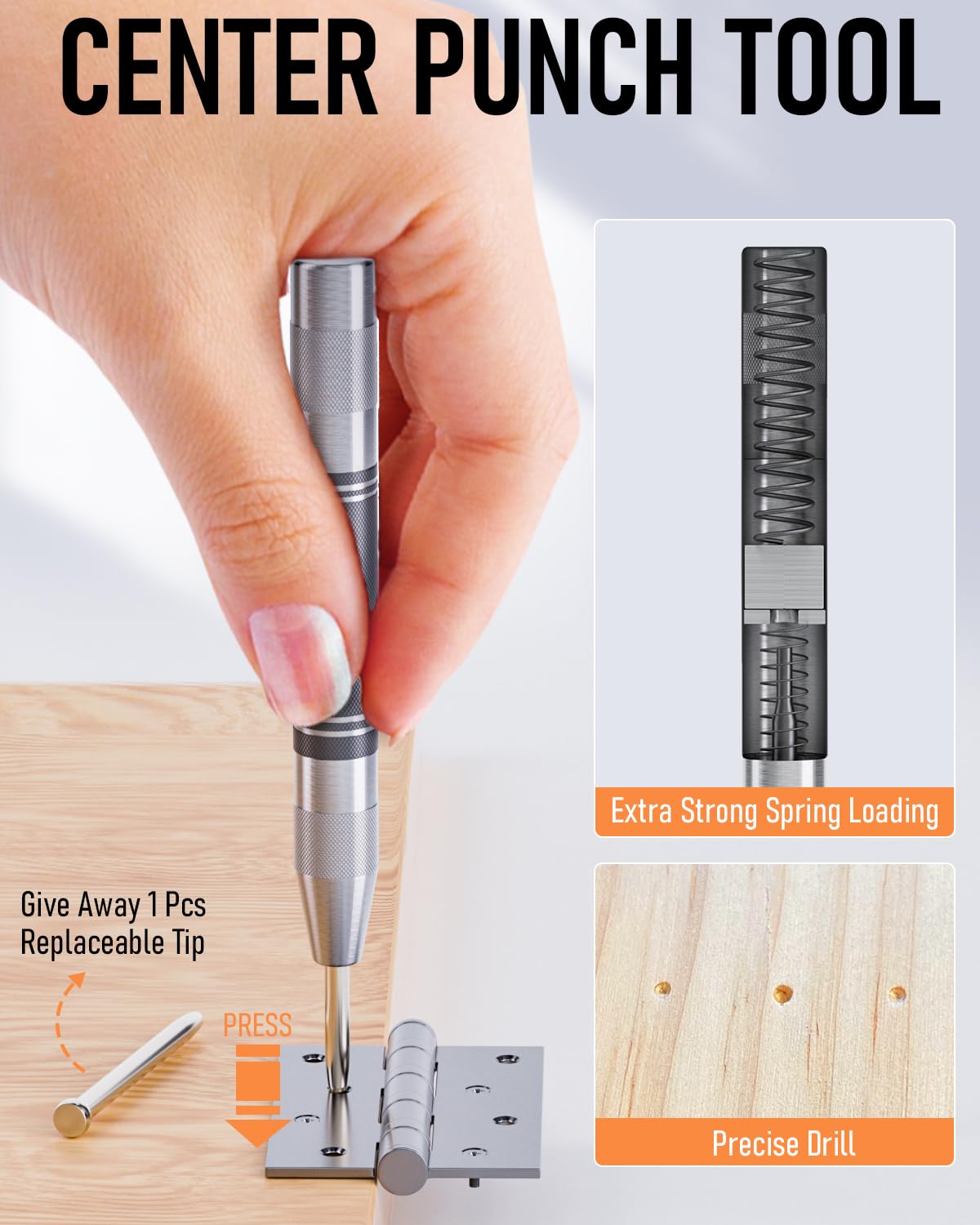 Nicpro 42Pack Carpenter Pencil with Sharpener, Mechanical Carpenter Pencils Set with Deep Hole Long