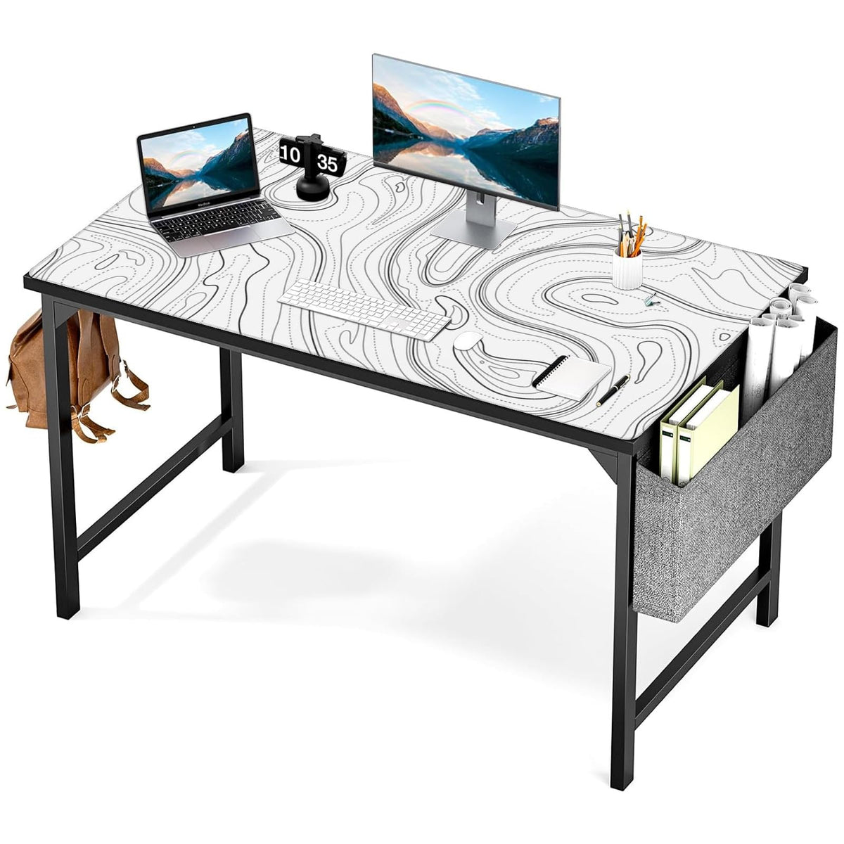 Topographic 3XL Huge Mouse Pad-Oversized (48''x24'') for Full Desk Gaming