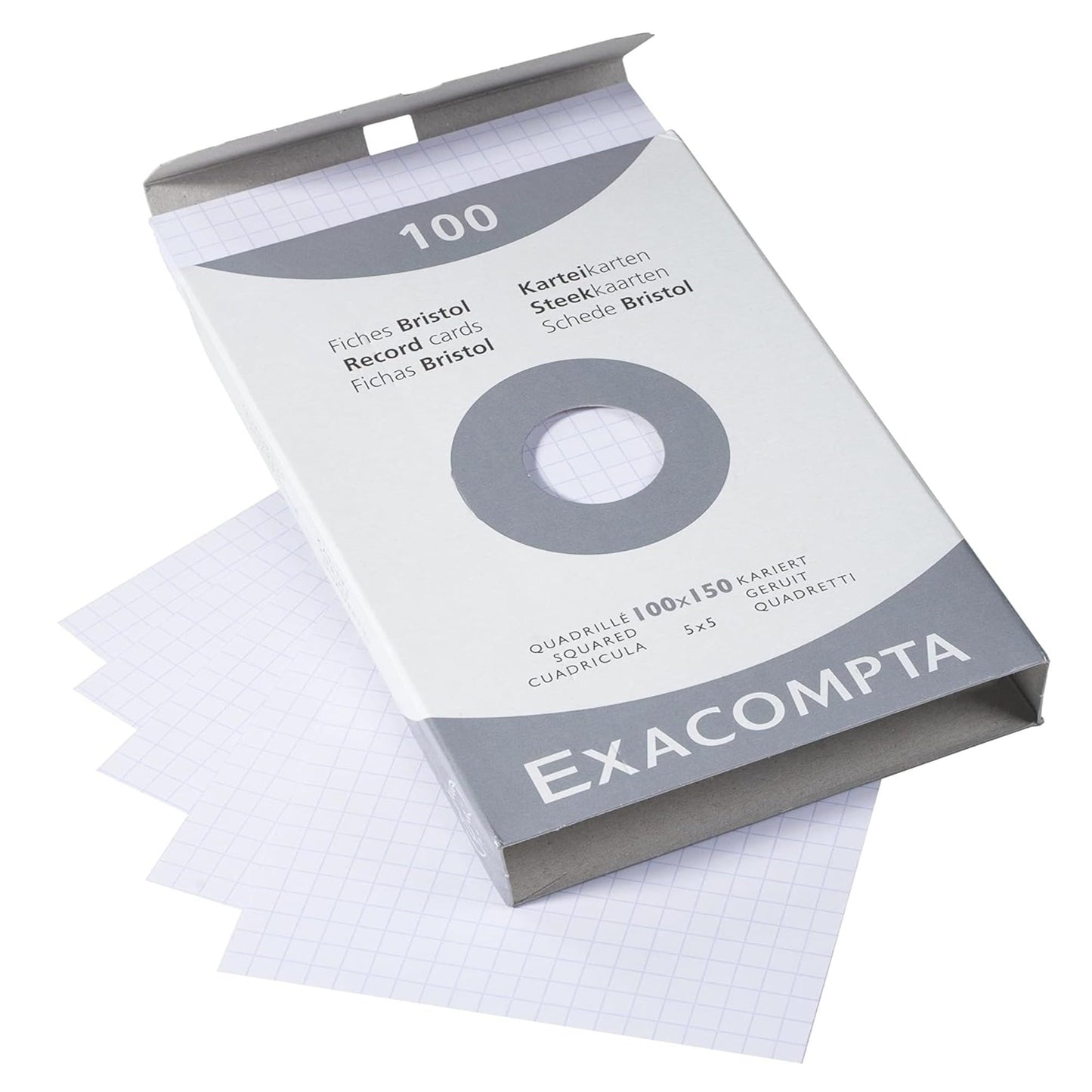 Exacompta - Ref 13202E - Bristol Squared Board for Printing (Pack of 100) - 100 x 150mm in Size