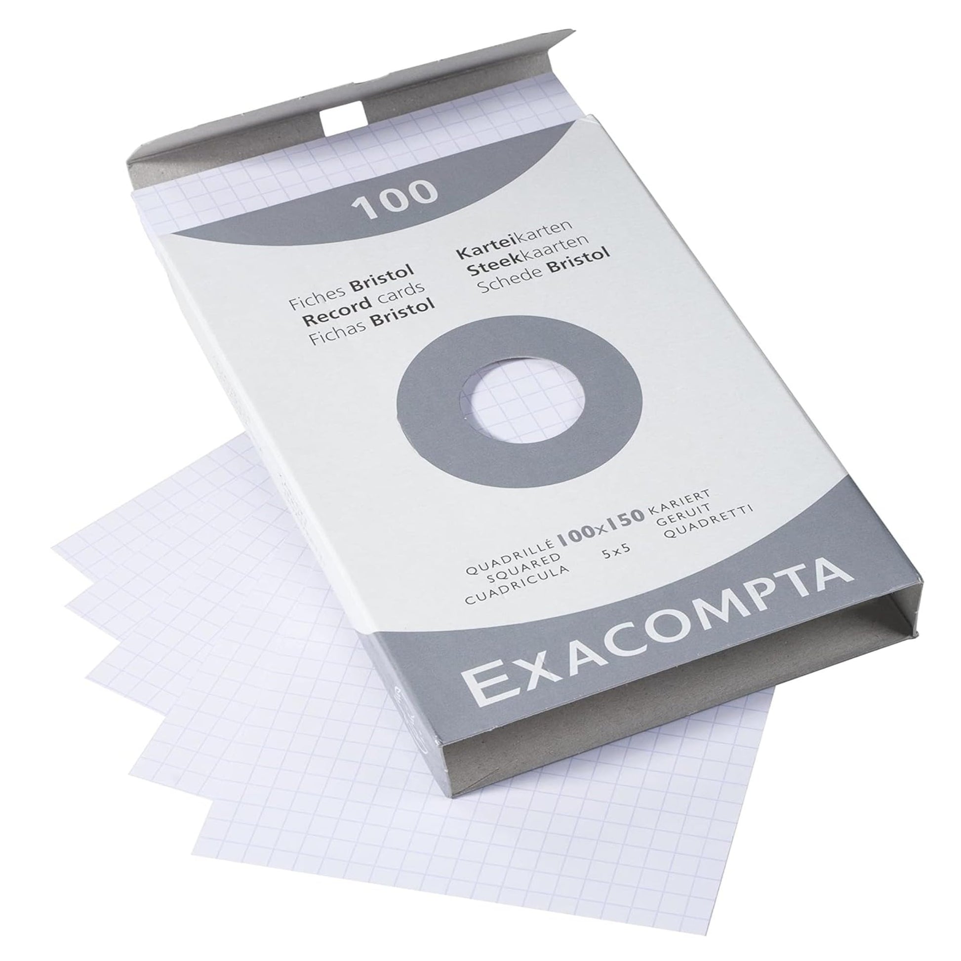 Exacompta - Ref 13202E - Bristol Squared Board for Printing (Pack of 100) - 100 x 150mm in Size