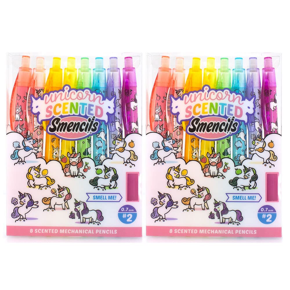 Mechanical Smencils (2 Pack) - Patented Gourmet Scented Mechanical Pencils, 8 Count, Medium Point