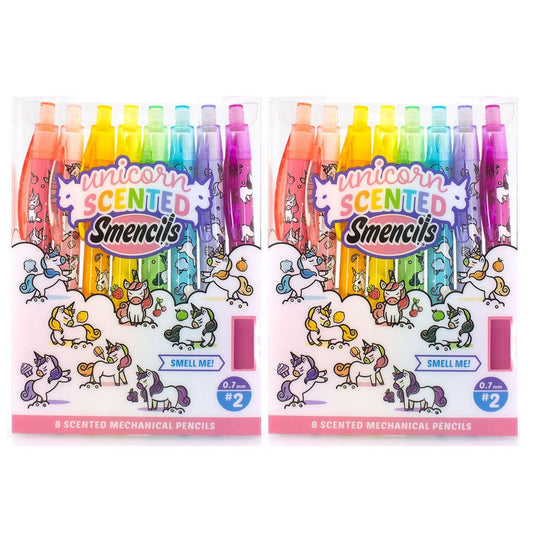 Mechanical Smencils (2 Pack) - Patented Gourmet Scented Mechanical Pencils, 8 Count, Medium Point
