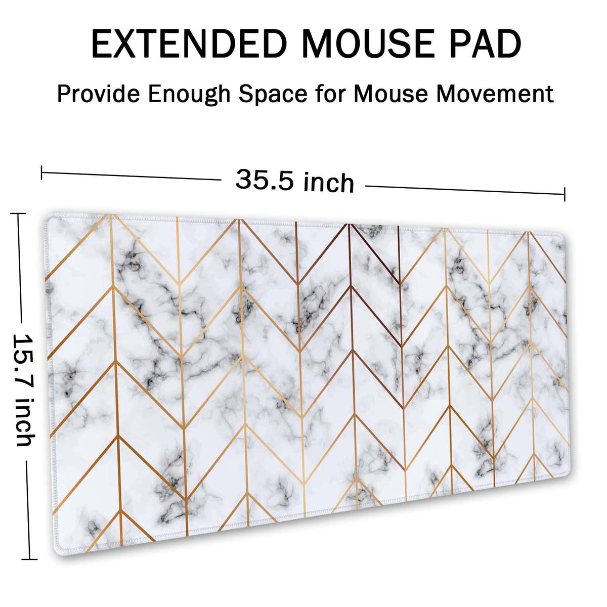 SSOIU Desk Mat,Large Mouse Pad 35.5" x 15.7" XXL Extended Gaming Mouse Pad Mat with Non-Slip Base