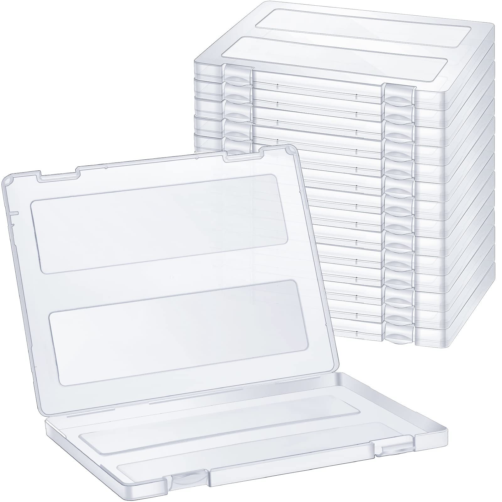 Outus 15 Pieces A4 File Box Paper Photo Storage Box Document Organizer