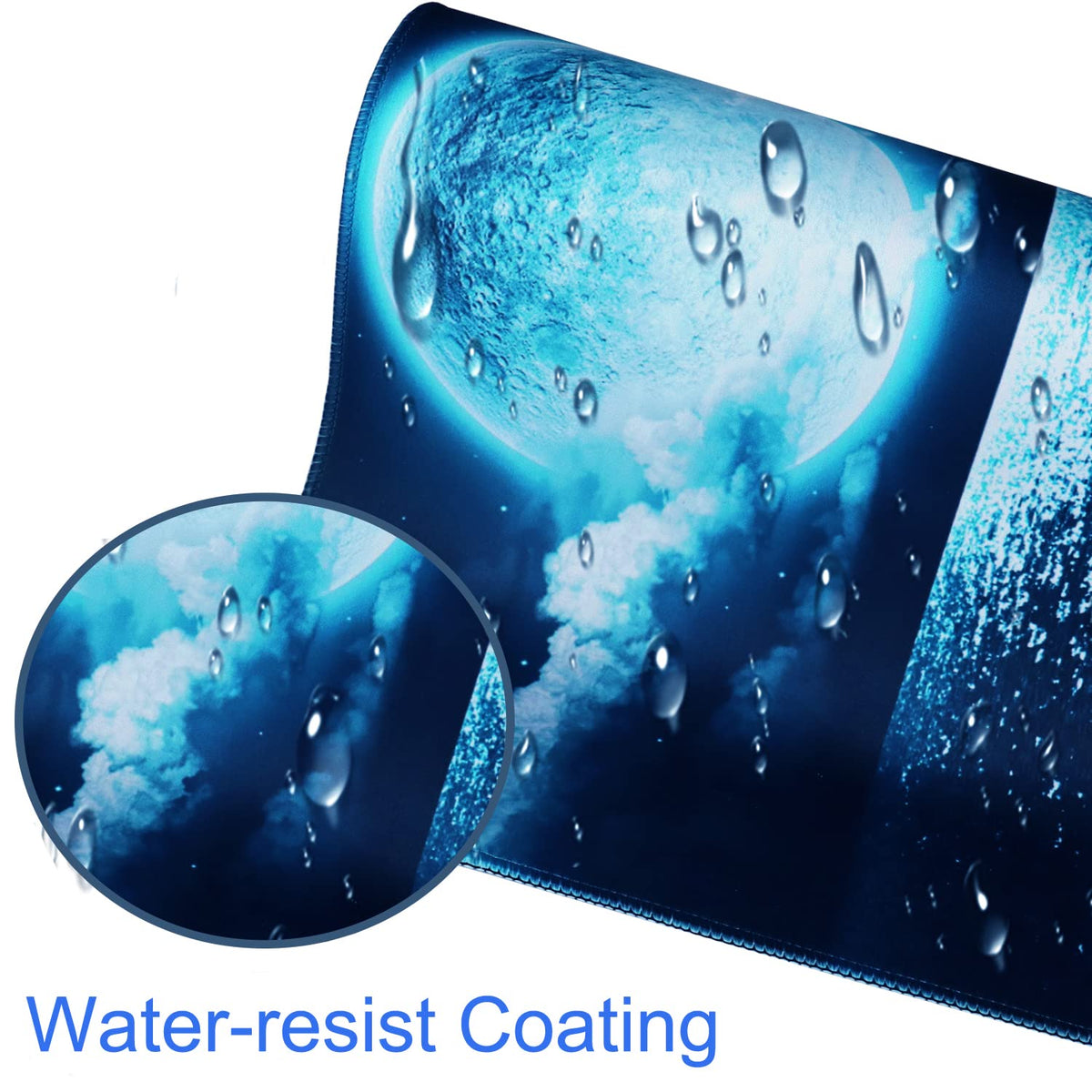 Naukay Large Mouse Pad, 31.5x15.7 inch Large Extended Computer Keyboard Mouse Mat, Water Resist