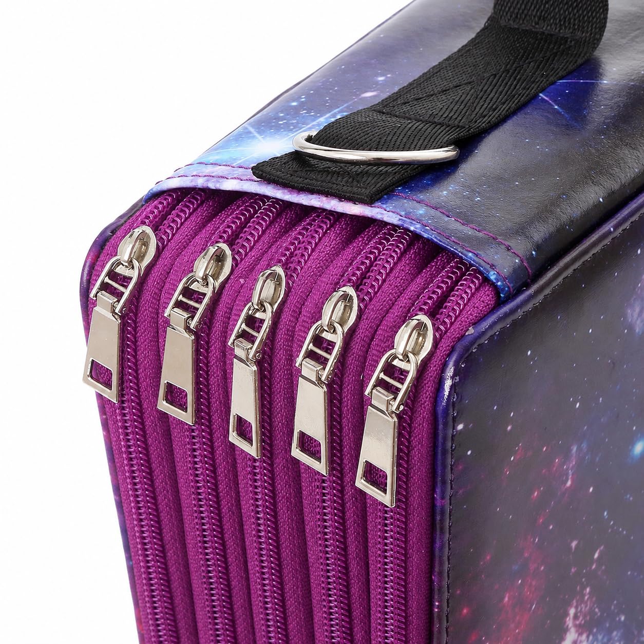 Lbxgap 480 Individual-Slots Colored Pencil Case w/Handle & Shoulder Strap