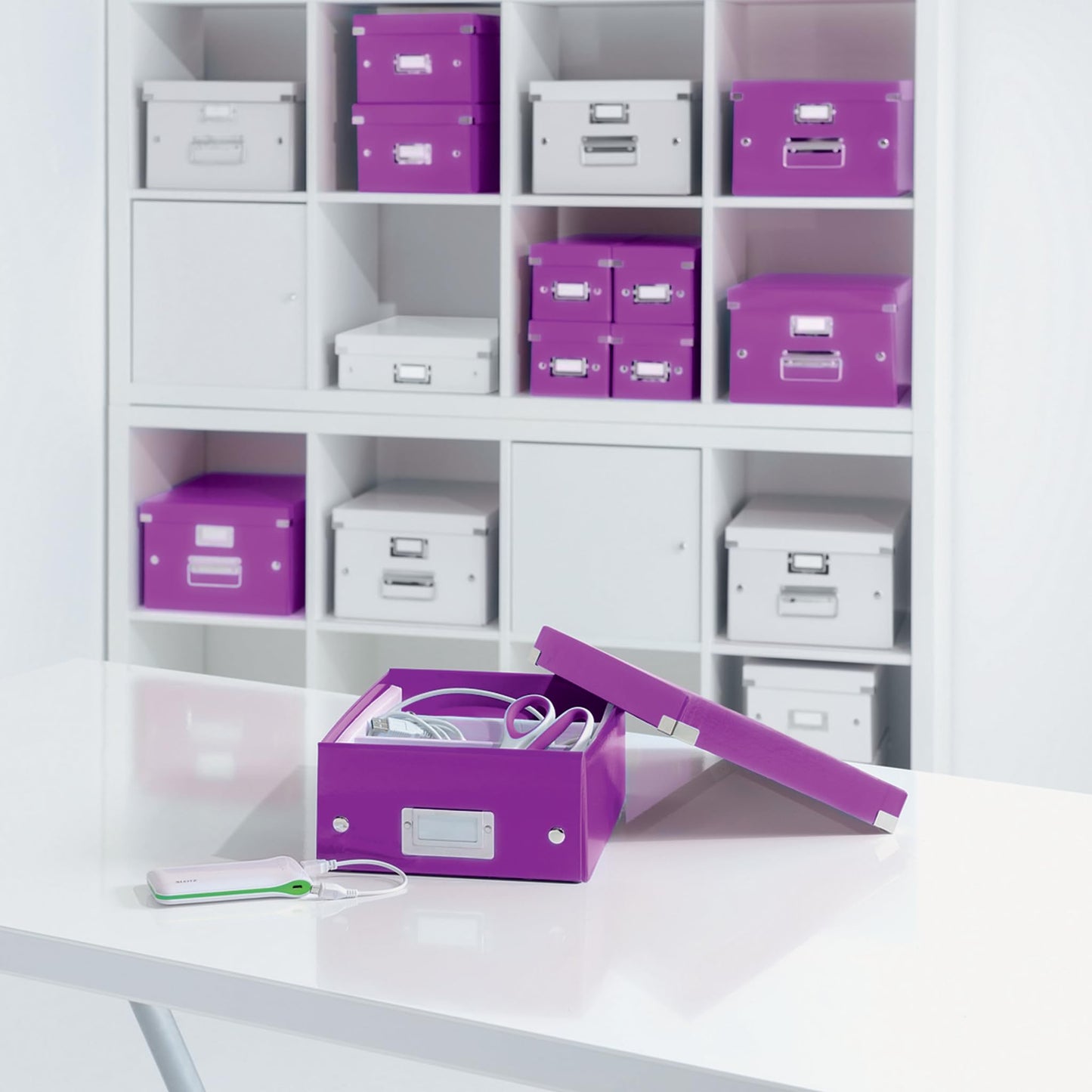 Leitz Storage Box, Ice blue, Click and Store Range, 60410051