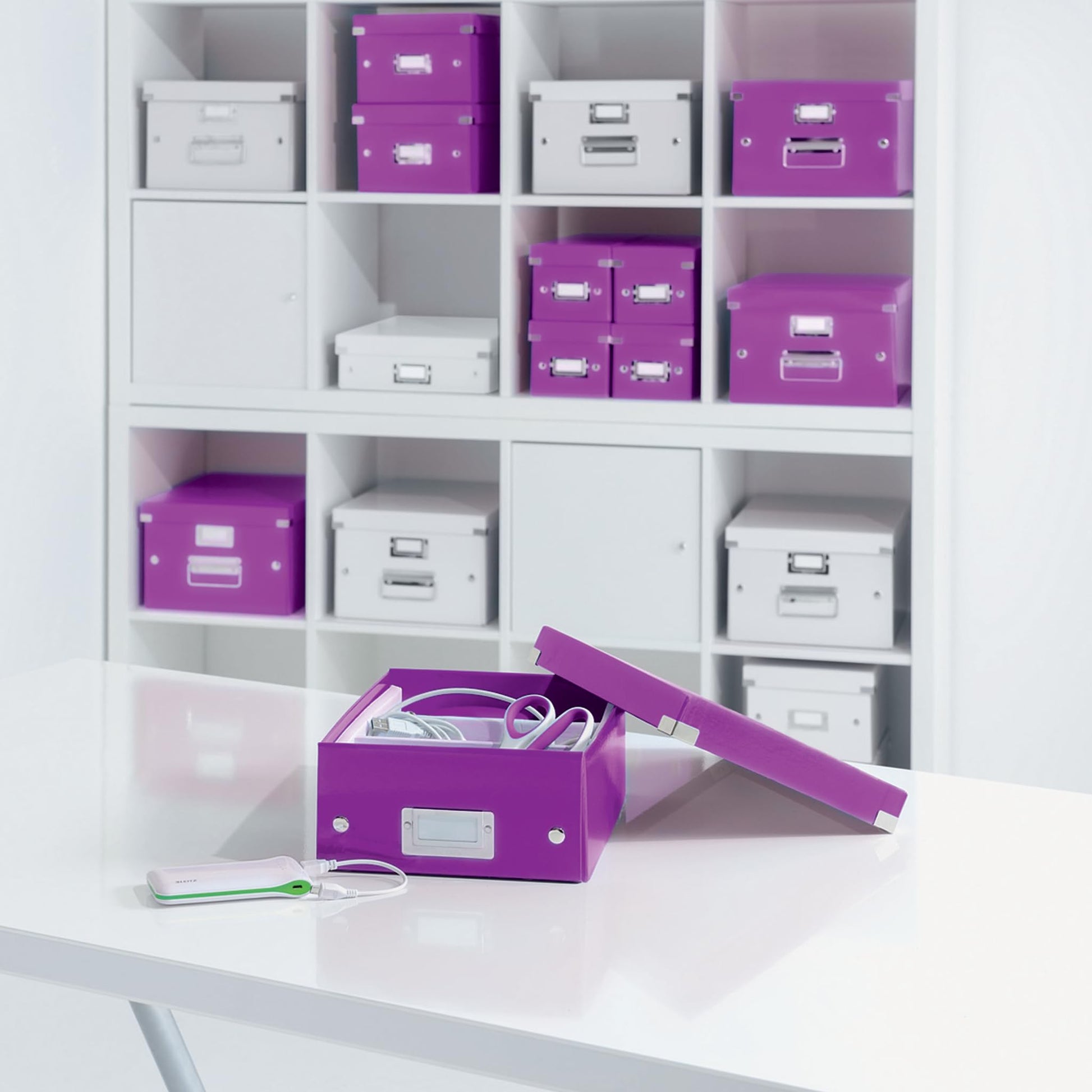 Leitz Storage Box, Ice blue, Click and Store Range, 60410051