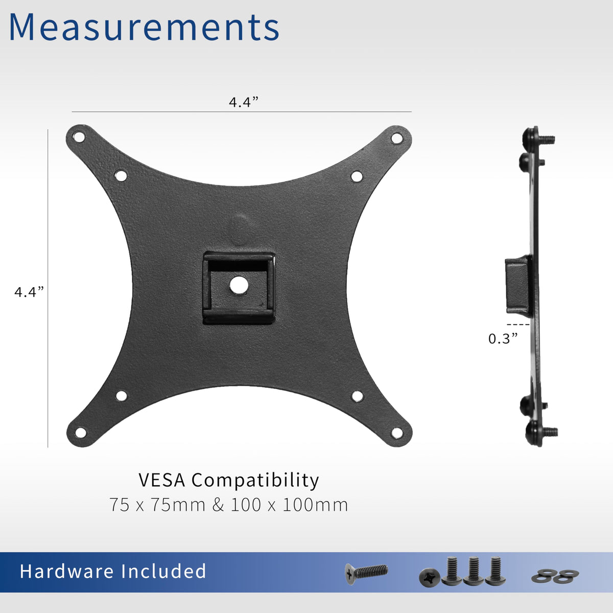 VIVO VESA Adapter Plate Bracket, Designed for Sceptre C25, C30, and C34 Monitors, VESA up to