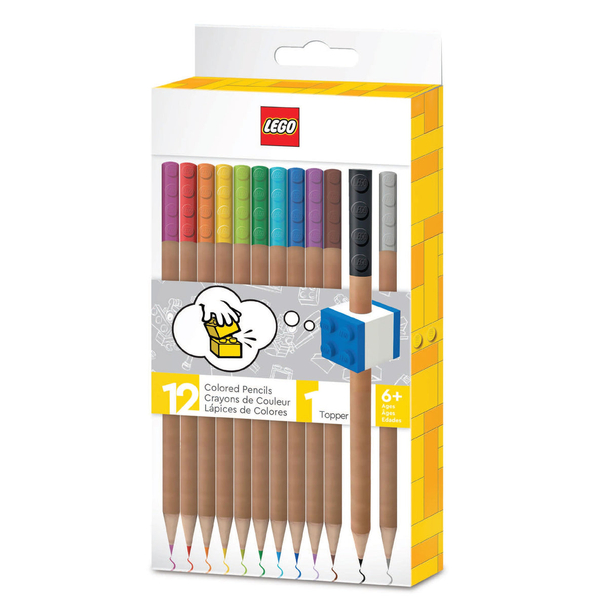 IQ EUROMIC Lego Stationery - 12 Color Pencils (52064)