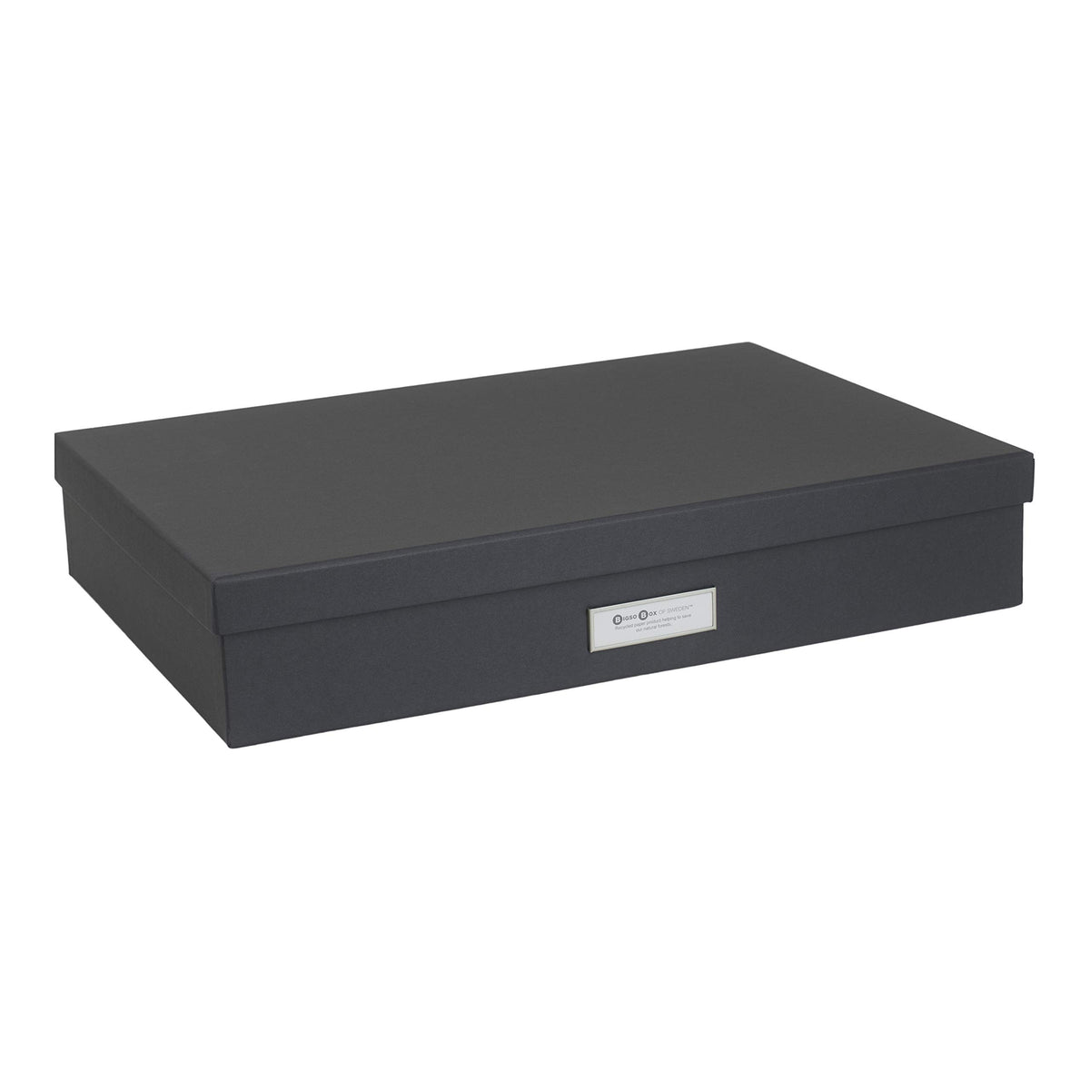 Bigso Box of Sweden Document Box with Lid for Papers in A3 Format - Document Organiser Tray with