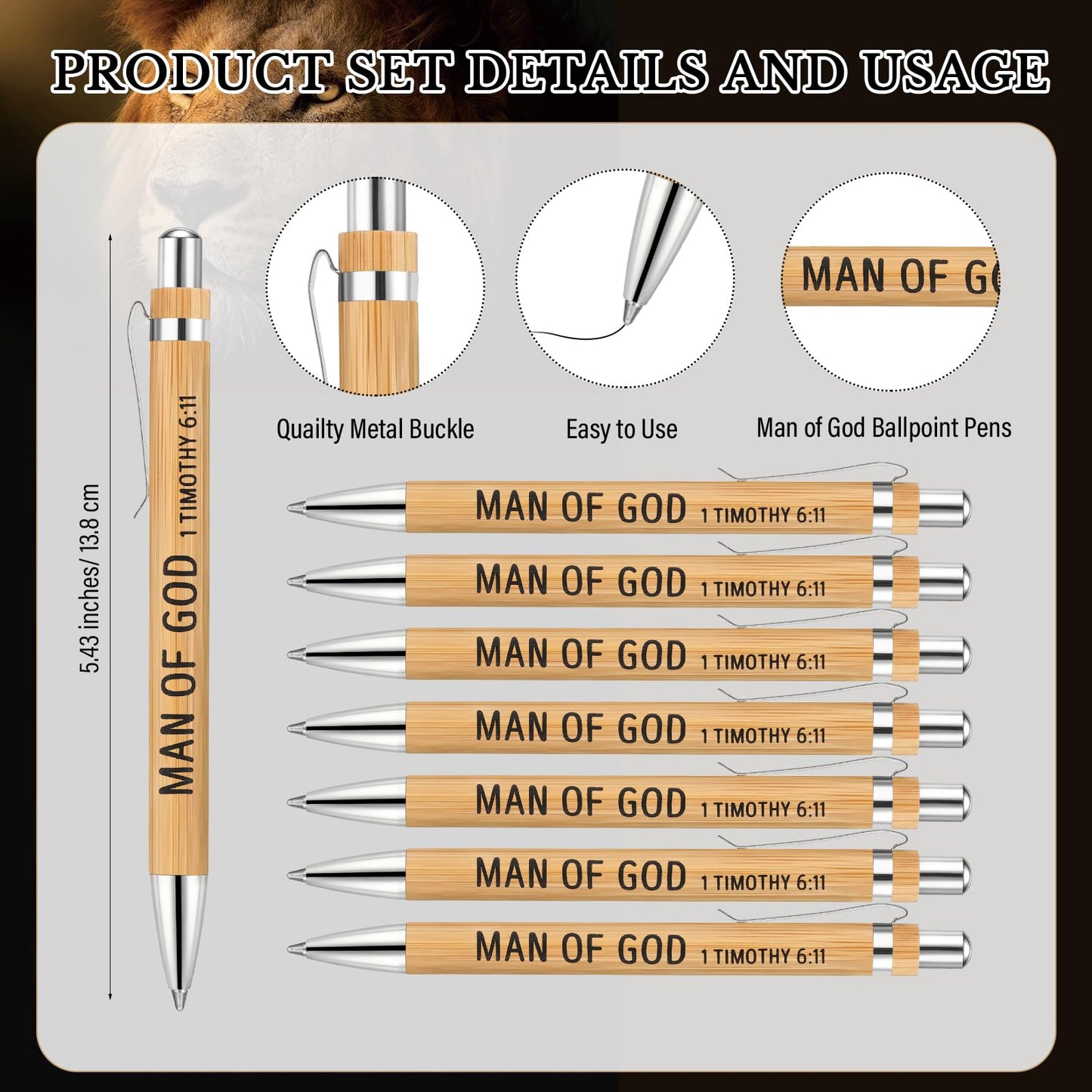Landical 40 Sets Pastor Appreciation Gifts for Men Christian Pastor Gifts