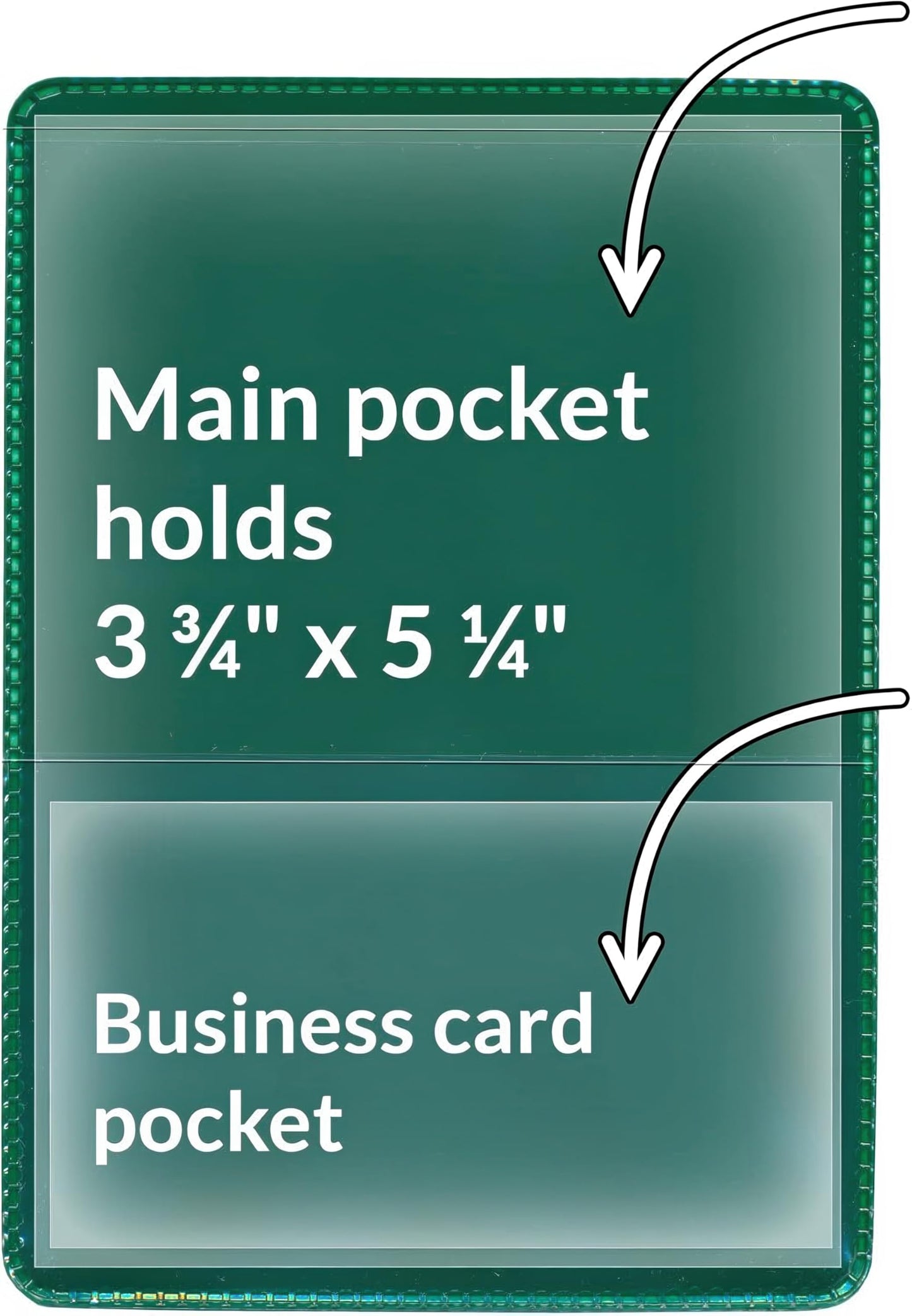 StoreSMART® - Green-Back Auto Insurance & ID Card Holders - 20 Pack - RFS20-G20