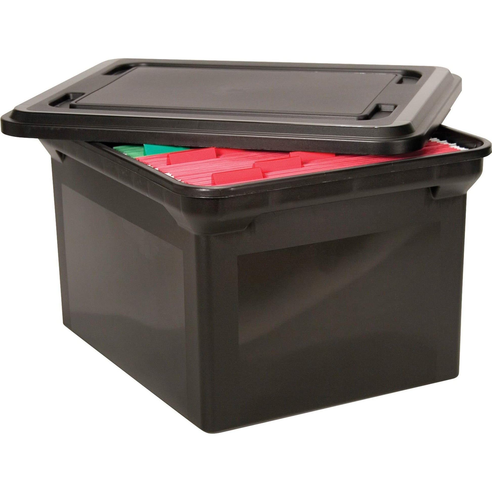 Advantus File Tote Storage Box w/Lid (34052)