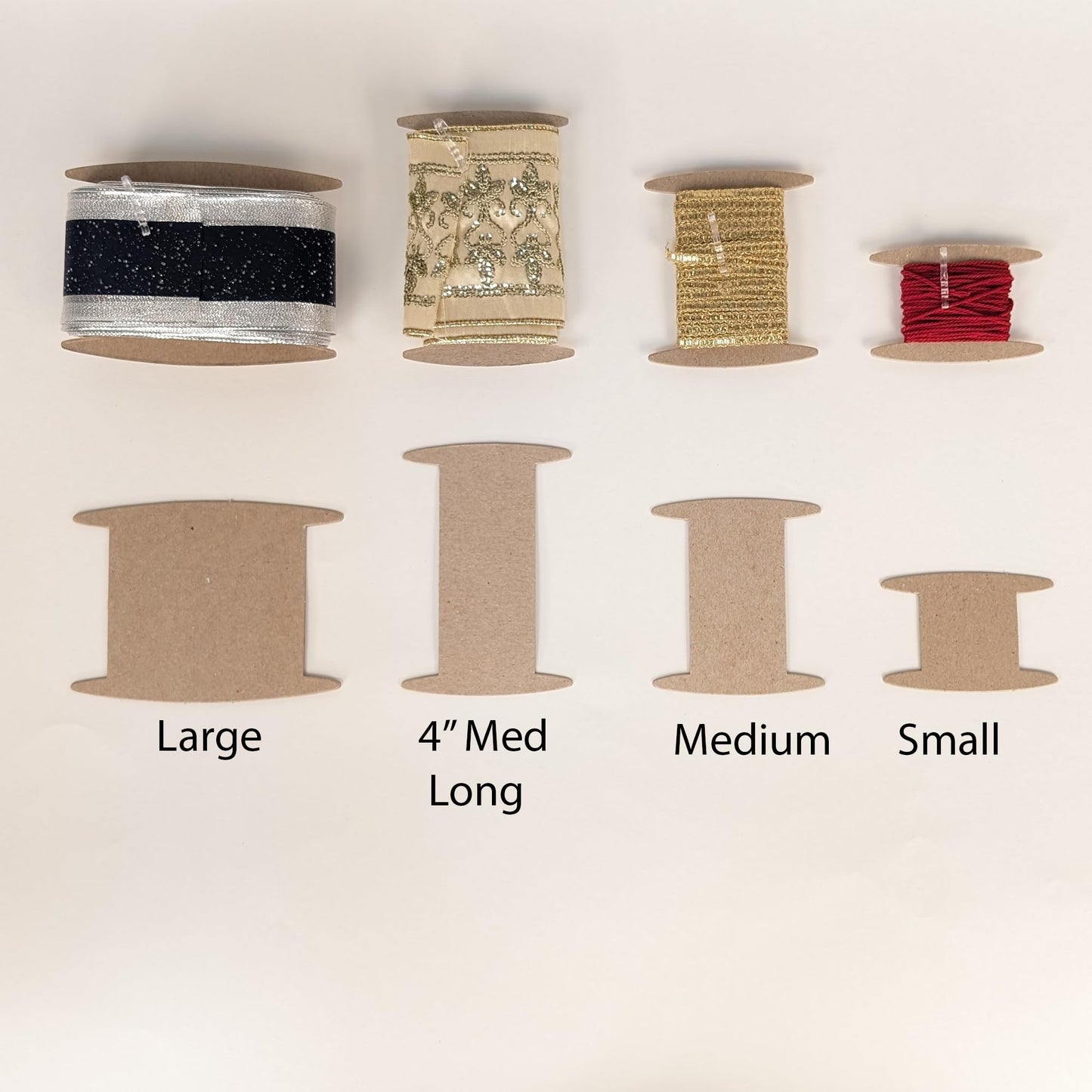 Spoolen Ribbon Organizer Spools, Fits 3-Inch Ribbon, 50 Count (Medium)