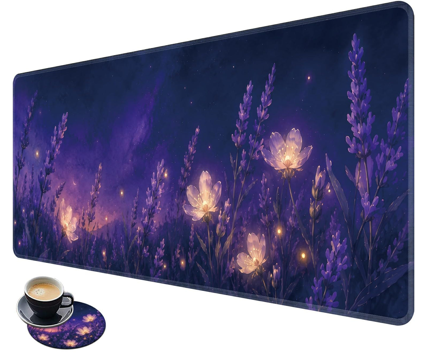 Desk Mat Large Gaming Mouse Pad + Coaster