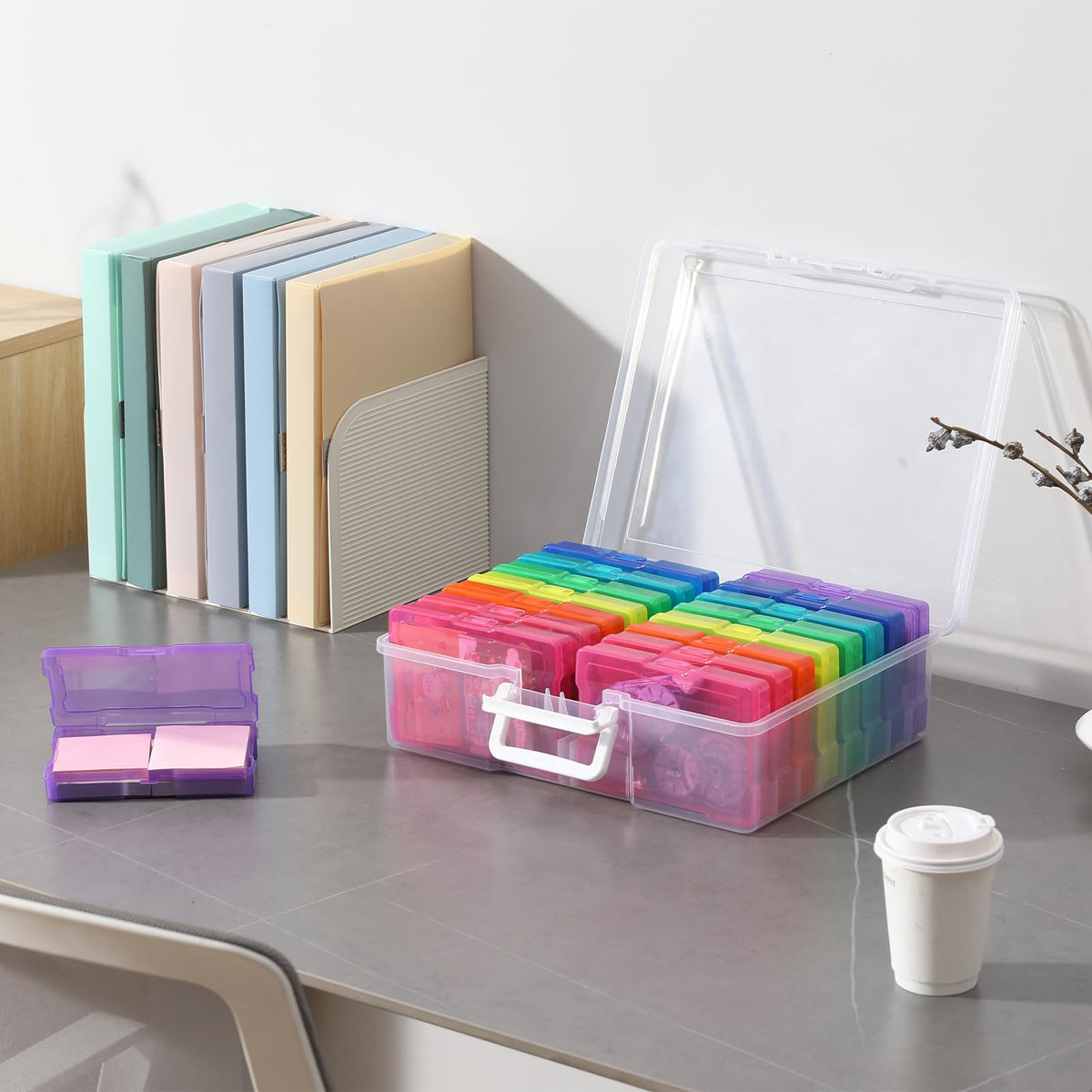 novelinks Photo Storage Boxes with Handle, Photo Organizers and Storage
