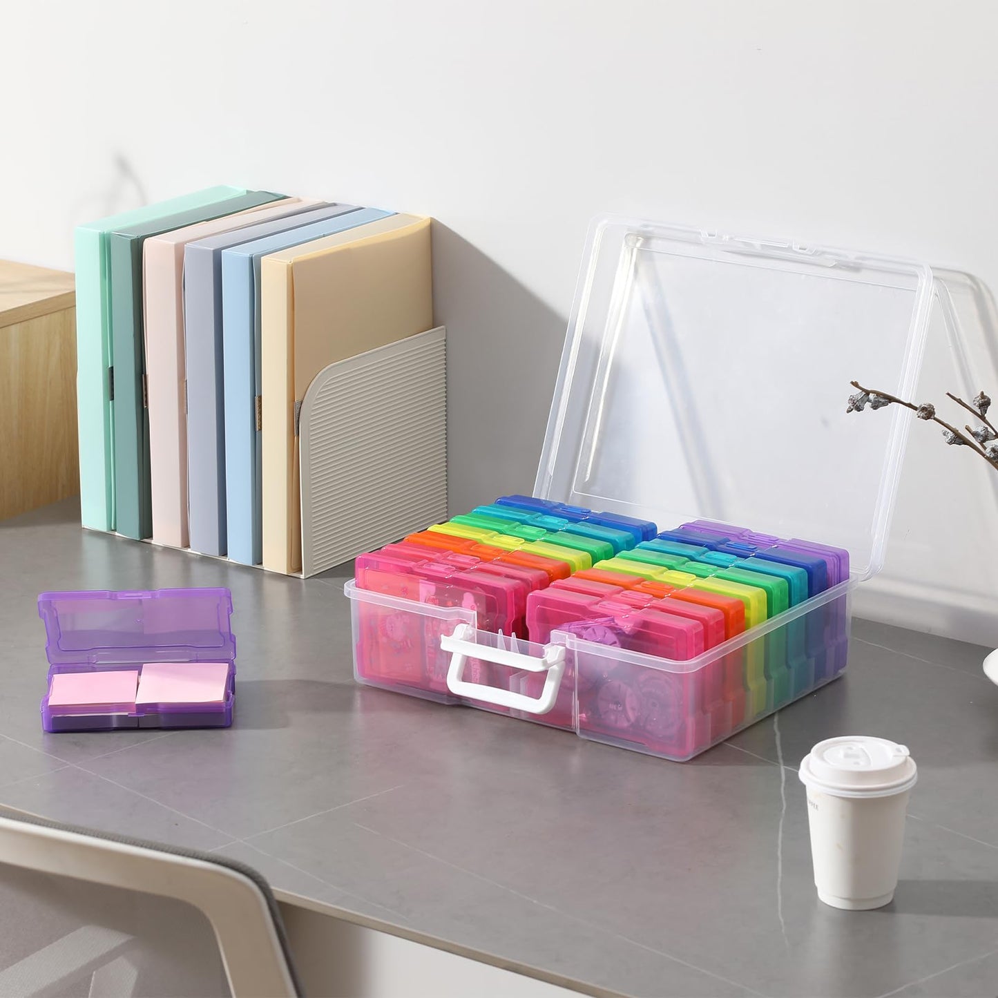 novelinks Photo Storage Boxes with Handle, Photo Organizers and Storage