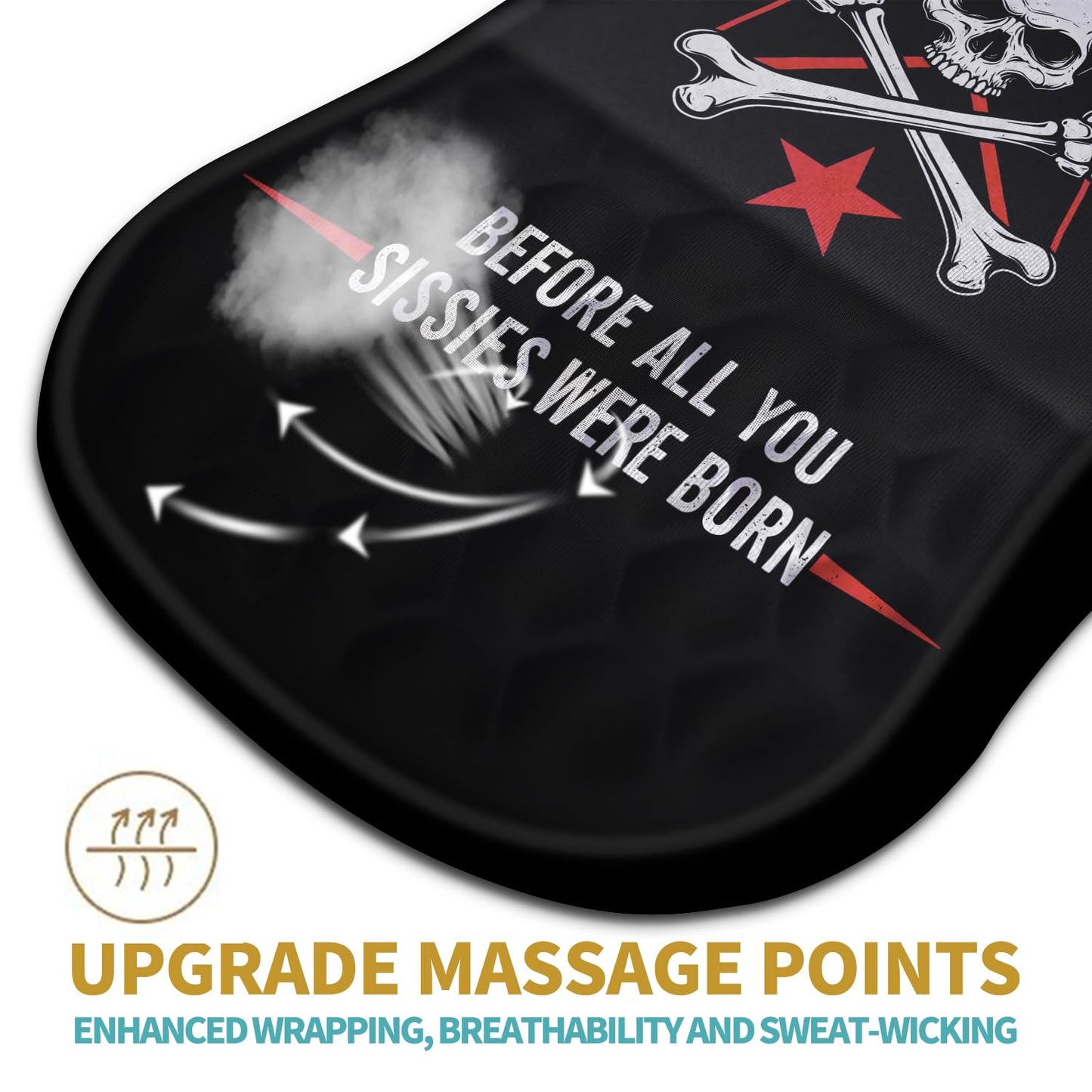 Hokafenle Ergonomic Mouse Pad Wrist Support with Massage Design, Wrist Rest Pain Relief Mousepad