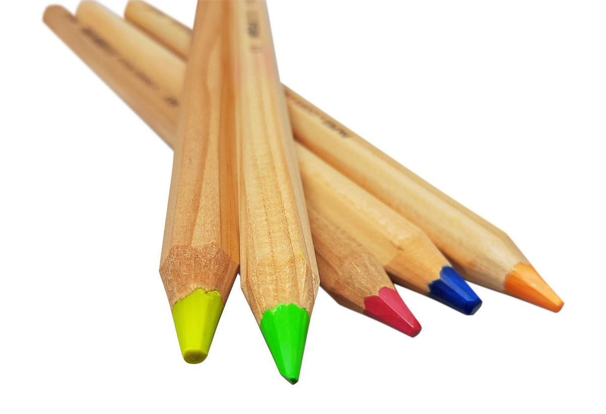 LYRA dry highlighters pencils bible safe and office supplies, unlacquered Neon highlighter colored