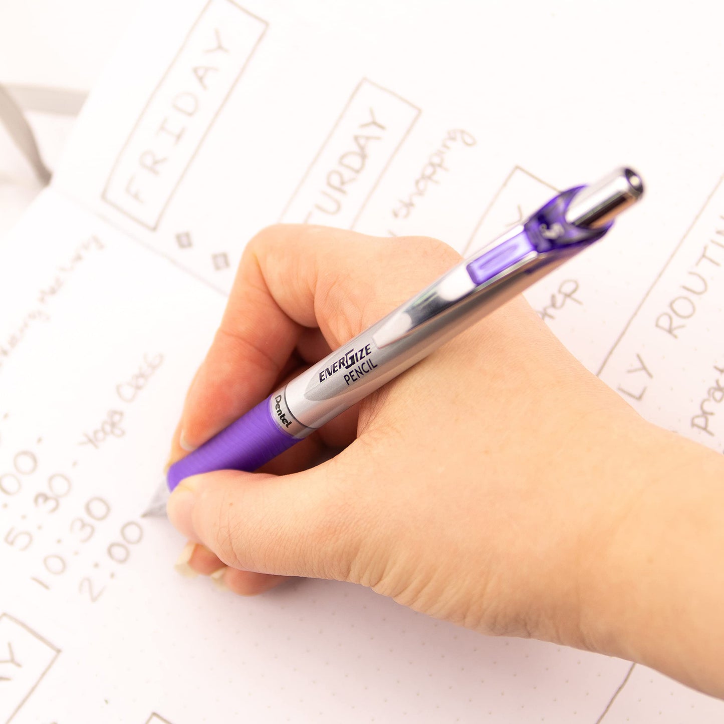 Pentel 0.5 mm EnerGize Automatic Pencil - Purple Barrel (Pack of 12)